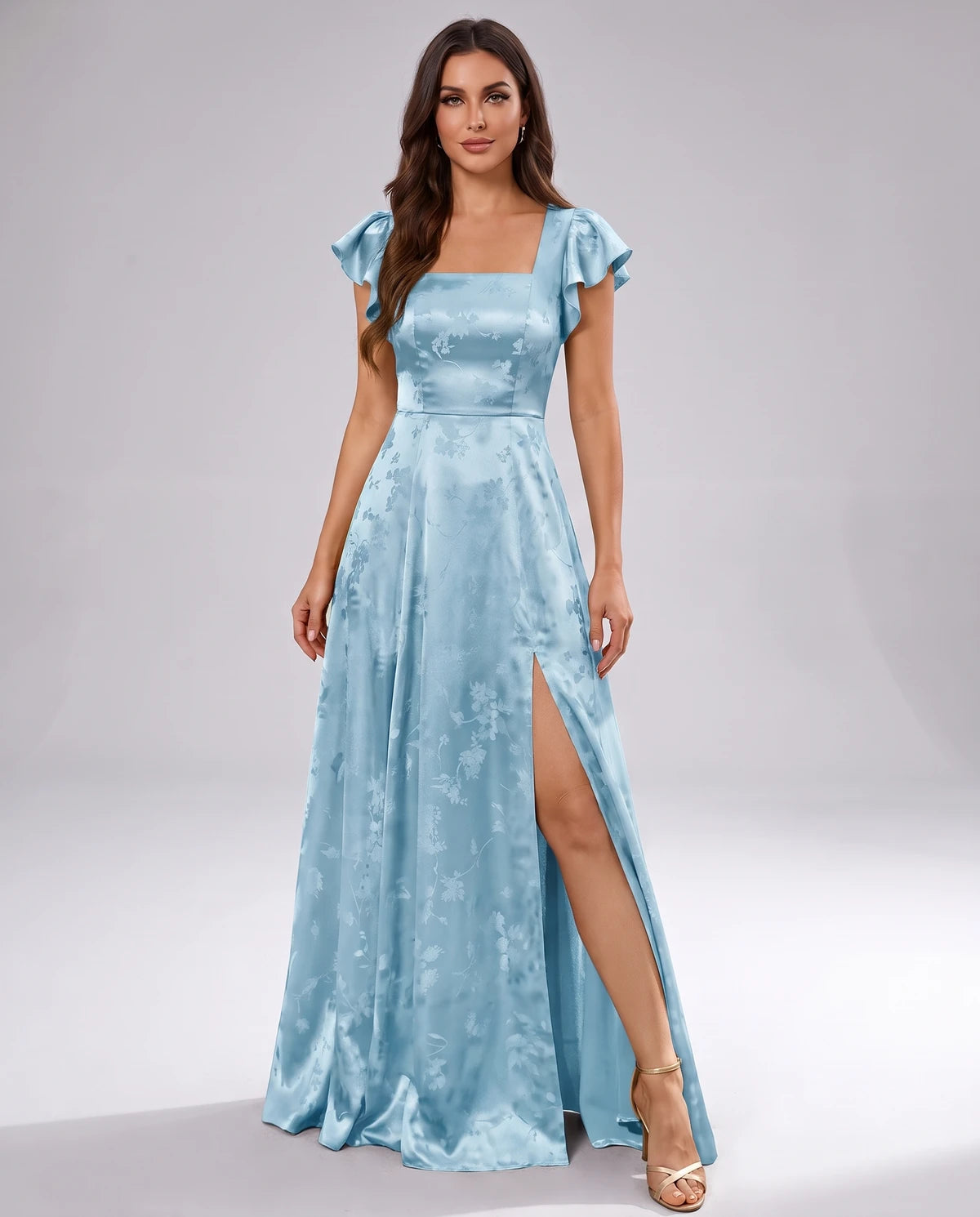 Briony Maxi Dress — Light Blue