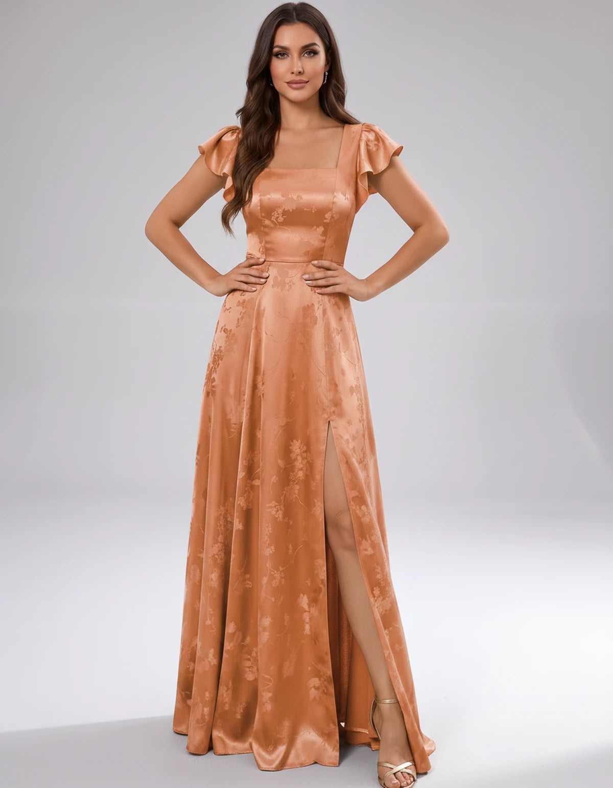Briony Maxi Dress — Orange | SKU: SD-73784-orange-2,SD-73784-orange-4,SD-73784-orange-6,SD-73784-orange-8,SD-73784-orange-10,SD-73784-orange-12,SD-73784-orange-14,SD-73784-orange-16,SD-73784-orange-16W,SD-73784-orange-18W,SD-73784-orange-20W,SD-73784-orange-22W