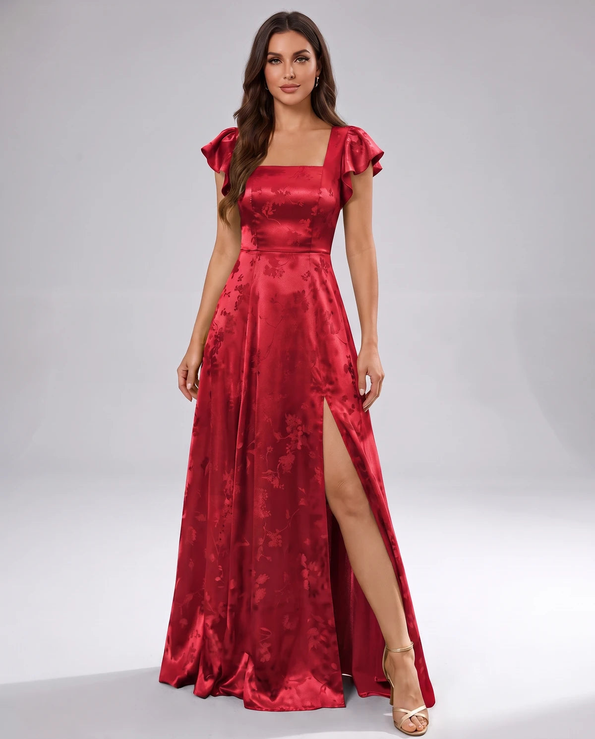 Briony Maxi Dress — Red