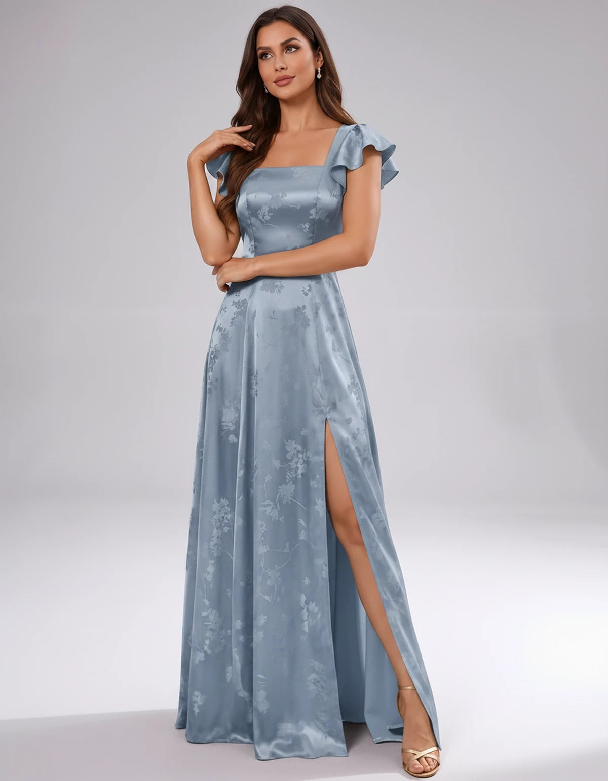 Briony Maxi Dress — Slate Blue | SKU: SD-73784-slateblue-2,SD-73784-slateblue-4,SD-73784-slateblue-6,SD-73784-slateblue-8,SD-73784-slateblue-10,SD-73784-slateblue-12,SD-73784-slateblue-14,SD-73784-slateblue-16,SD-73784-slateblue-16W,SD-73784-slateblue-18W,SD-73784-slateblue-20W,SD-73784-slateblue-22W