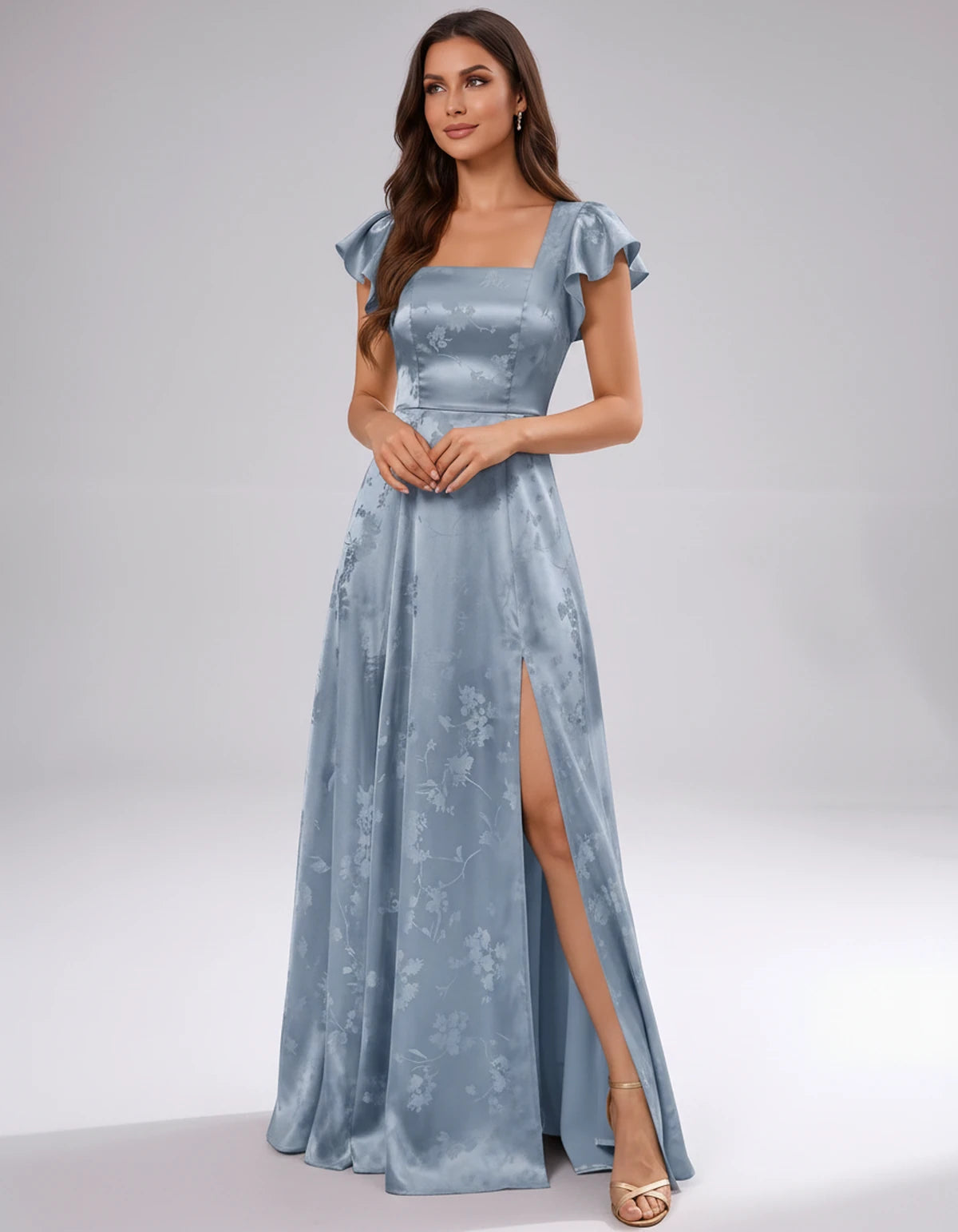 Briony Maxi Dress — Slate Blue | SKU: SD-73784-slateblue-2,SD-73784-slateblue-4,SD-73784-slateblue-6,SD-73784-slateblue-8,SD-73784-slateblue-10,SD-73784-slateblue-12,SD-73784-slateblue-14,SD-73784-slateblue-16,SD-73784-slateblue-16W,SD-73784-slateblue-18W,SD-73784-slateblue-20W,SD-73784-slateblue-22W