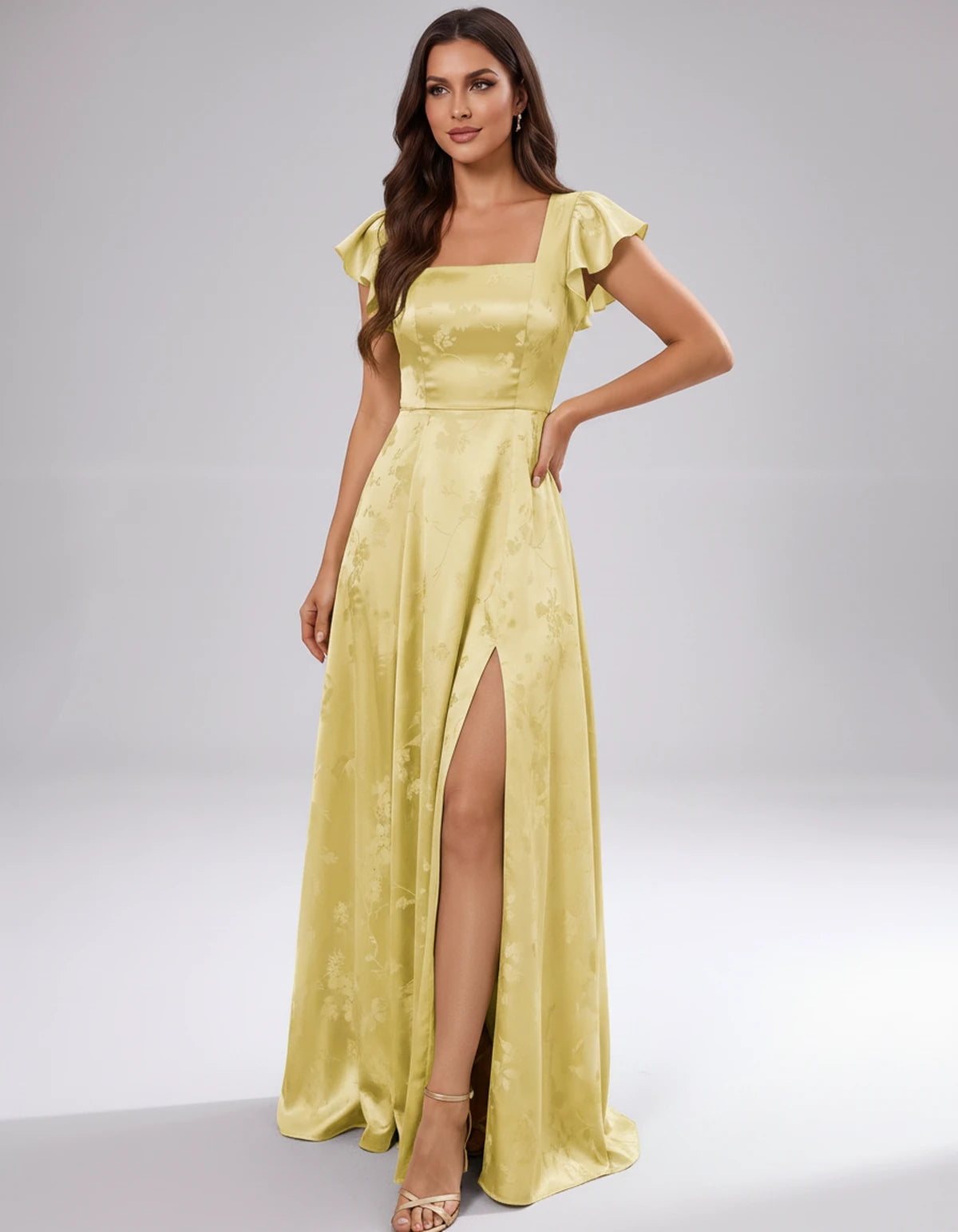 Briony Maxi Dress — Yellow | SKU: SD-73784-yellow-2,SD-73784-yellow-4,SD-73784-yellow-6,SD-73784-yellow-8,SD-73784-yellow-10,SD-73784-yellow-12,SD-73784-yellow-14,SD-73784-yellow-16,SD-73784-yellow-16W,SD-73784-yellow-18W,SD-73784-yellow-20W,SD-73784-yellow-22W
