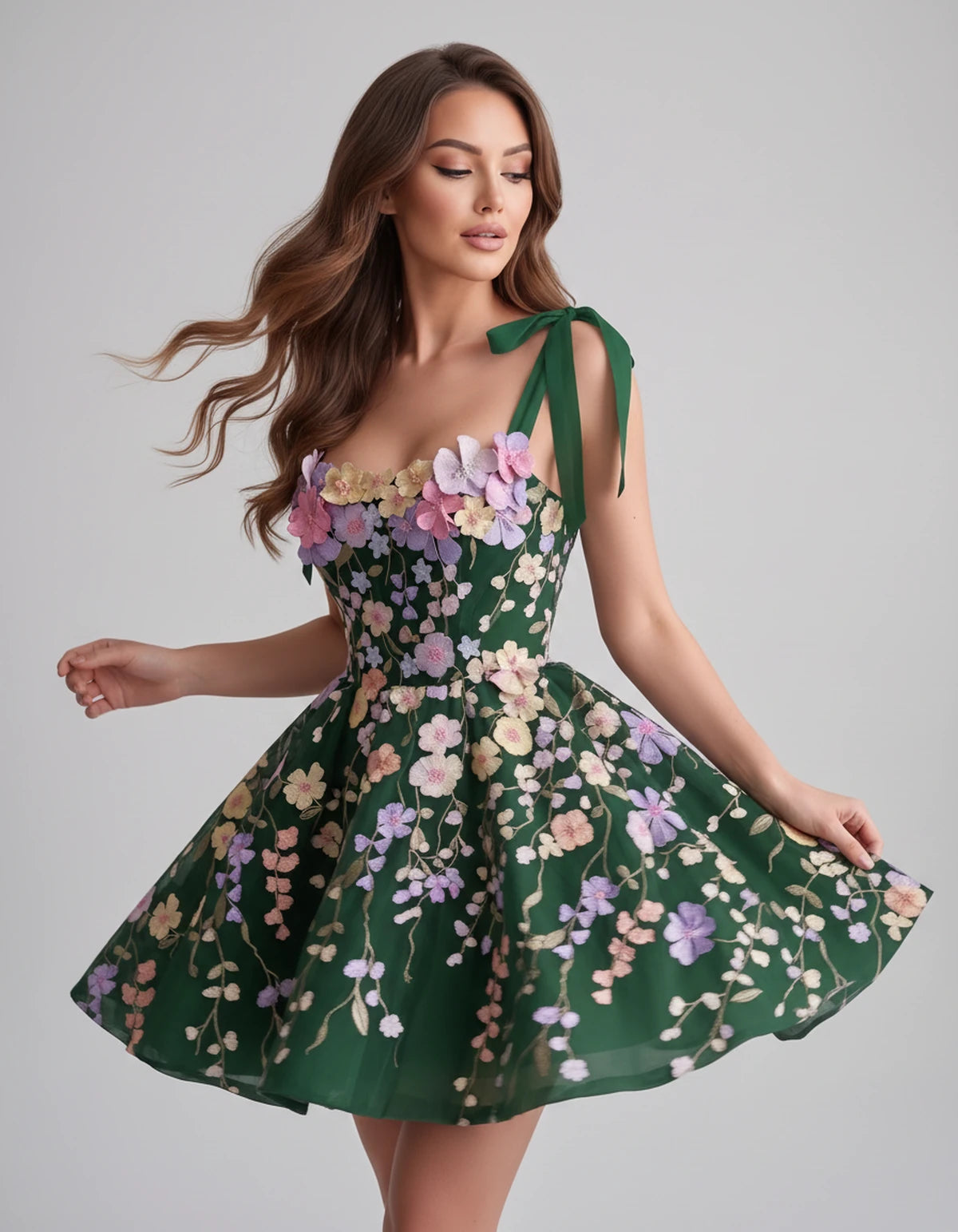 Callista Mini Dress — Emerald | SKU: SD-58295-emerald-2,SD-58295-emerald-4,SD-58295-emerald-6,SD-58295-emerald-8,SD-58295-emerald-10,SD-58295-emerald-12,SD-58295-emerald-14,SD-58295-emerald-16,SD-58295-emerald-16W,SD-58295-emerald-18W,SD-58295-emerald-20W,SD-58295-emerald-22W