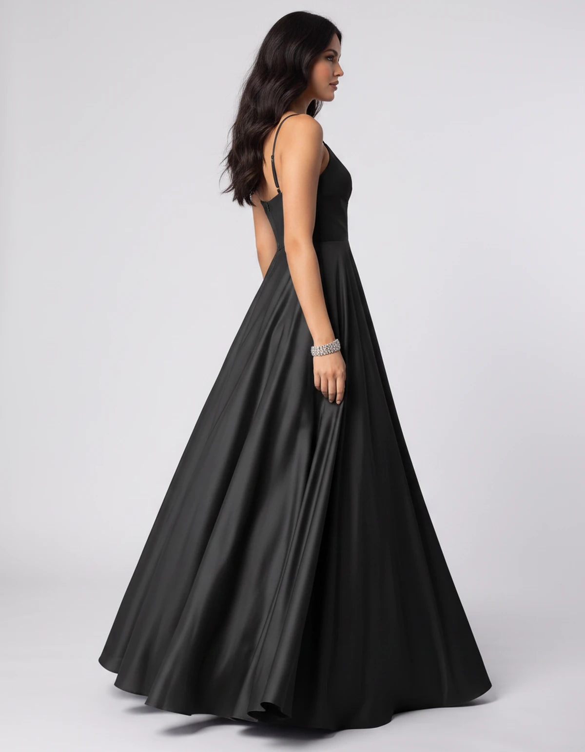 Campania Maxi Dress — Black | SKU: SD-75305-black-2,SD-75305-black-4,SD-75305-black-6,SD-75305-black-8,SD-75305-black-10,SD-75305-black-12,SD-75305-black-14,SD-75305-black-16,SD-75305-black-16W,SD-75305-black-18W,SD-75305-black-20W