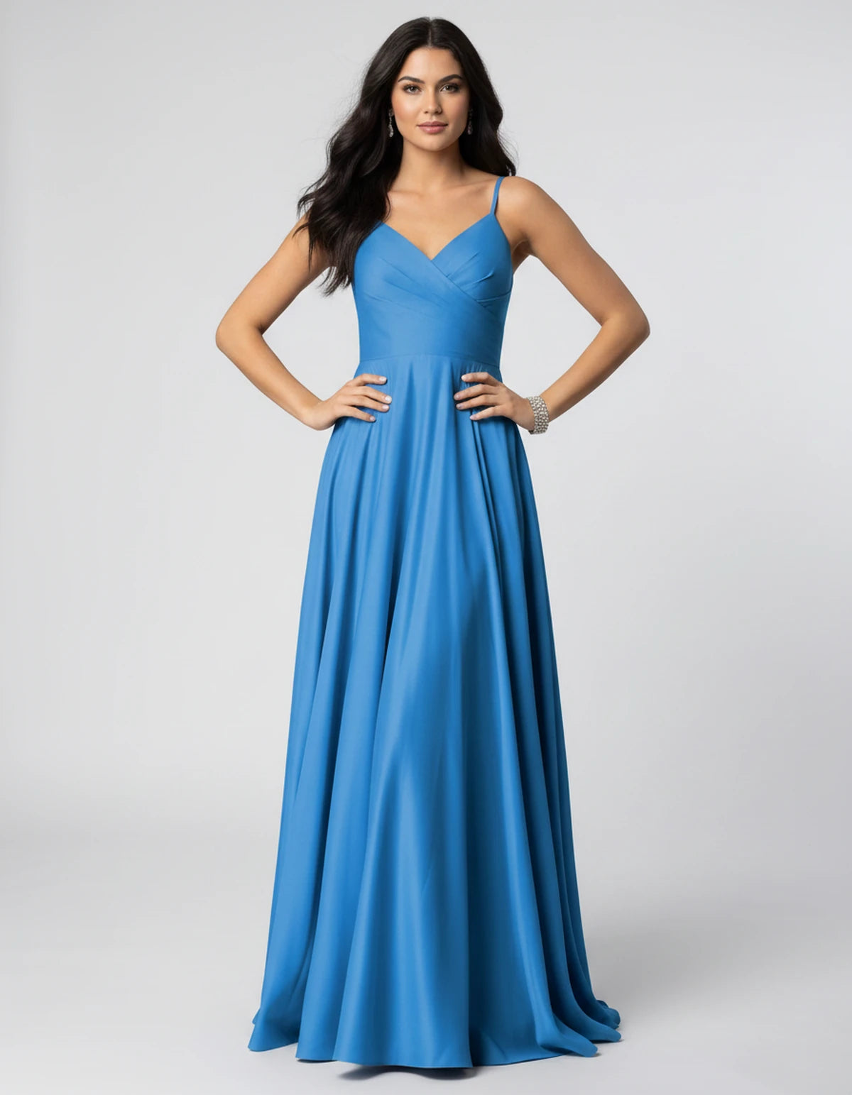 Campania Maxi Dress — Blue | SKU: SD-75305-blue-2,SD-75305-blue-4,SD-75305-blue-6,SD-75305-blue-8,SD-75305-blue-10,SD-75305-blue-12,SD-75305-blue-14,SD-75305-blue-16,SD-75305-blue-16W,SD-75305-blue-18W,SD-75305-blue-20W