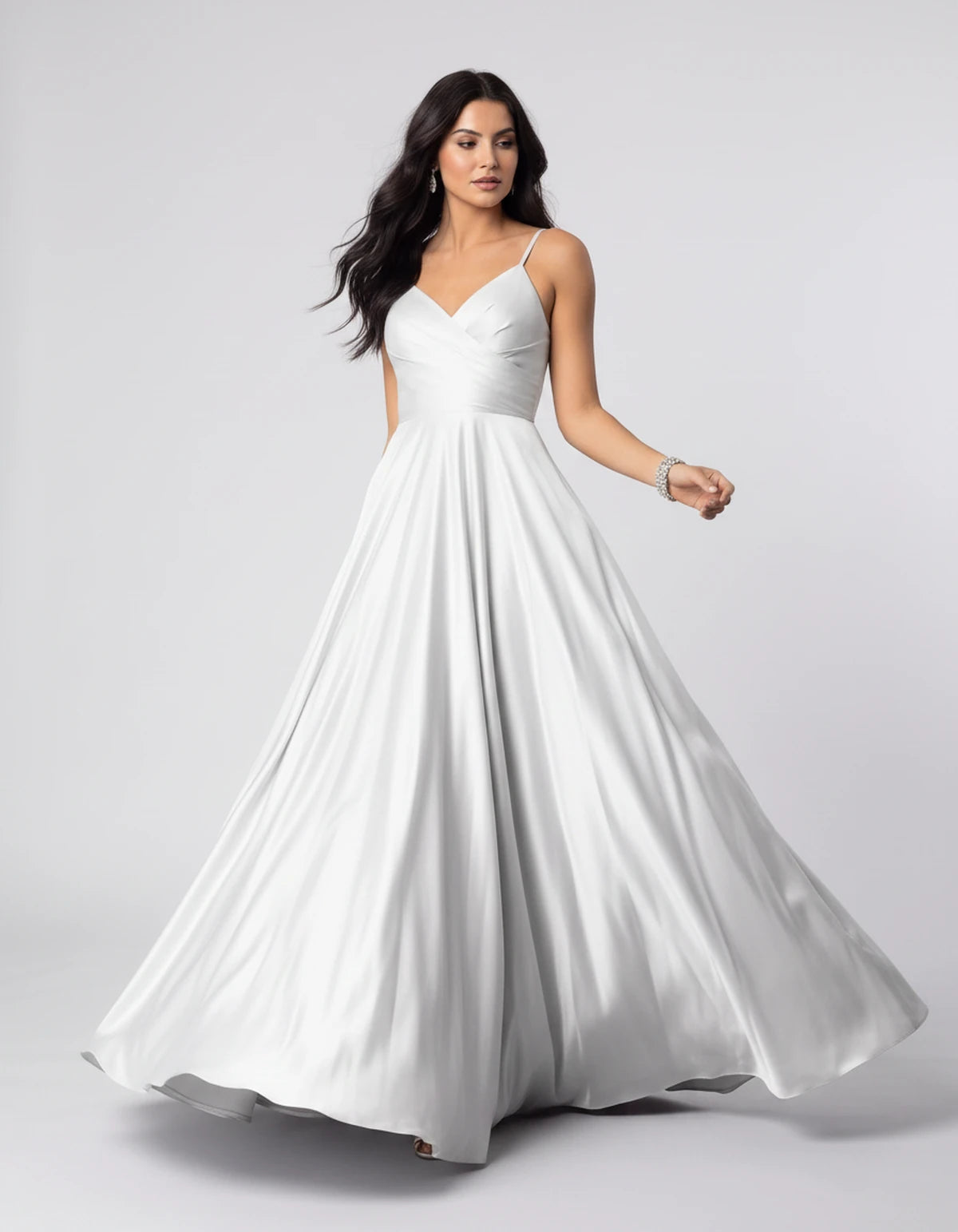 Campania Maxi Dress — White | SKU: SD-75305-white-2,SD-75305-white-4,SD-75305-white-6,SD-75305-white-8,SD-75305-white-10,SD-75305-white-12,SD-75305-white-14,SD-75305-white-16,SD-75305-white-16W,SD-75305-white-18W,SD-75305-white-20W