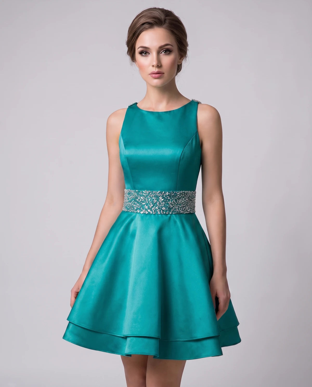 Caravelle Mini Dress — Peacock