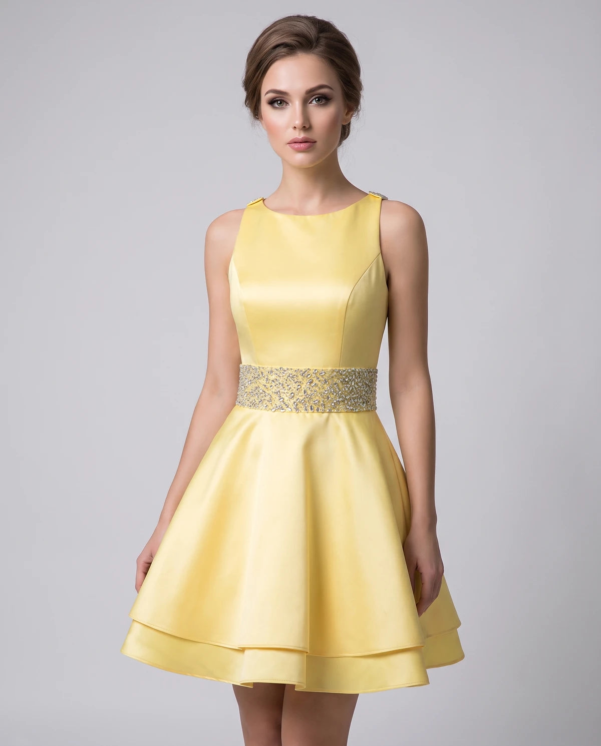 Caravelle Mini Dress — Yellow