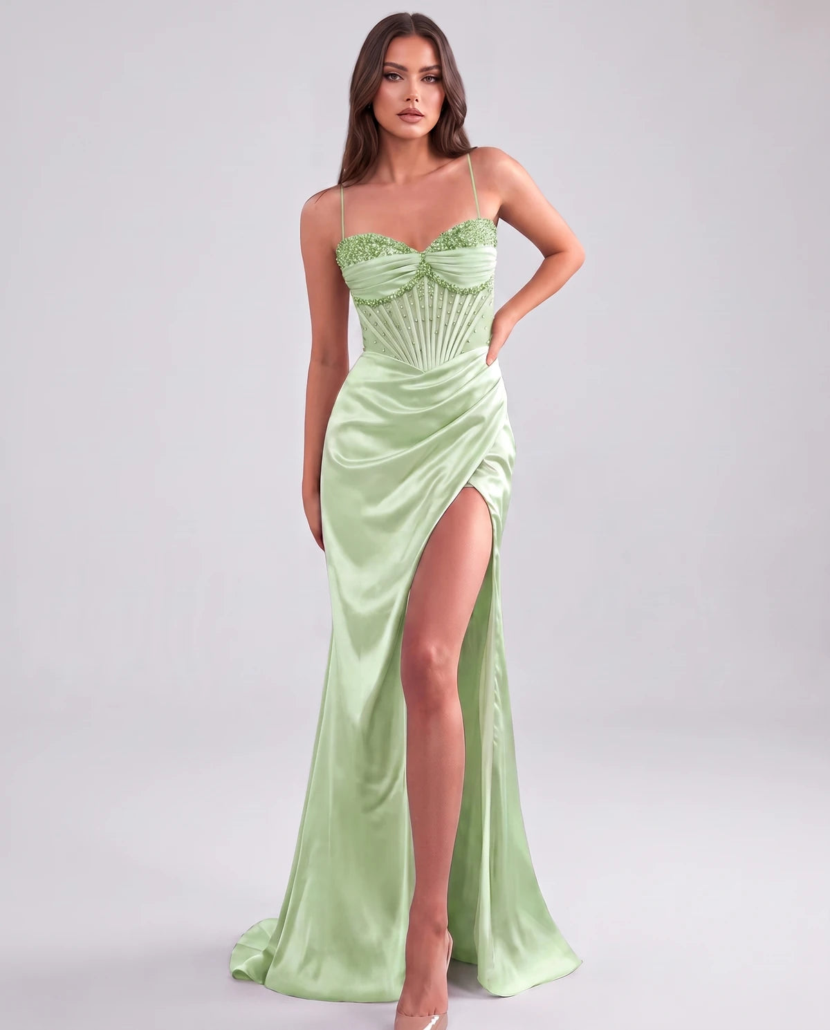 Cassia Maxi Dress — Mint