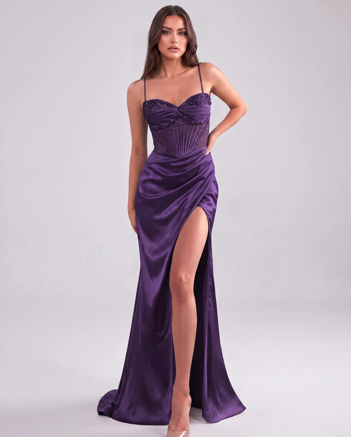 Cassia Maxi Dress — Plum