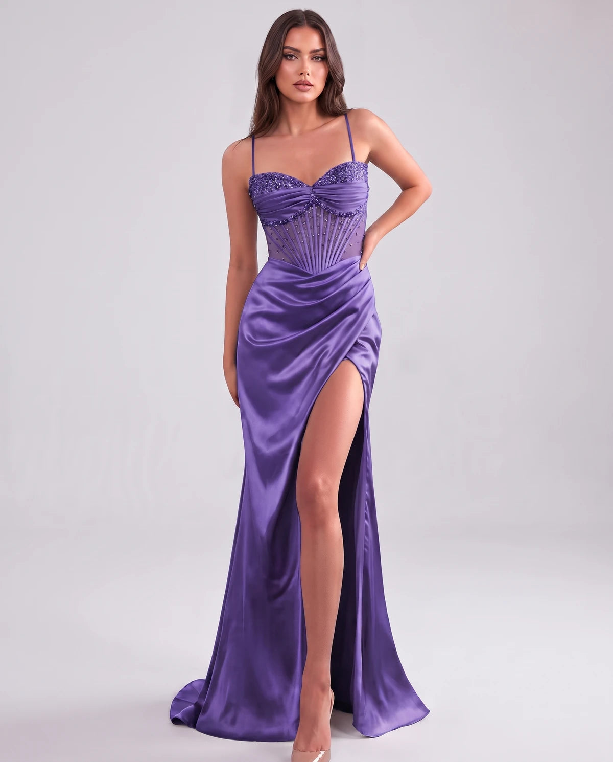 Cassia Maxi Dress — Purple