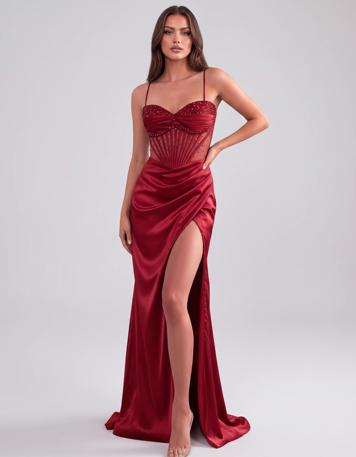 Cassia Maxi Dress — Red | SKU: SD-84941-red-2,SD-84941-red-4,SD-84941-red-6,SD-84941-red-8,SD-84941-red-10,SD-84941-red-12,SD-84941-red-14,SD-84941-red-14W,SD-84941-red-16,SD-84941-red-16W,SD-84941-red-18W,SD-84941-red-20W