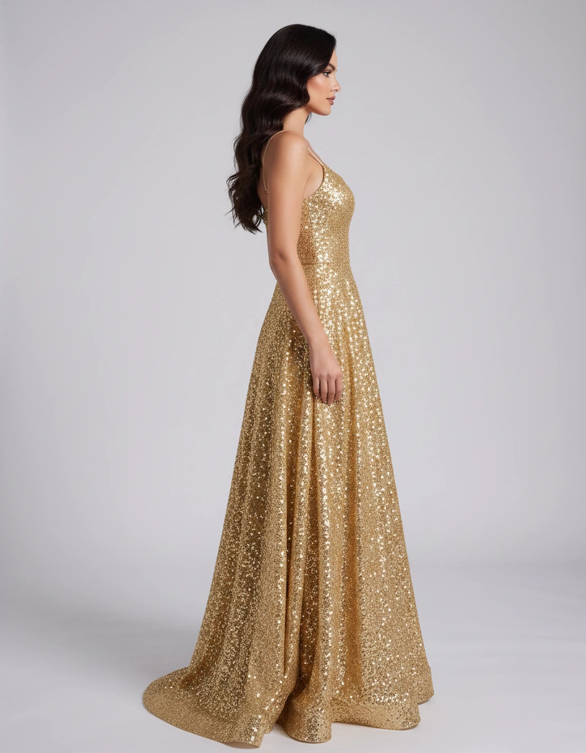 Castellane Maxi Dress — Gold | SKU: SD-84581-gold-2,SD-84581-gold-4,SD-84581-gold-6,SD-84581-gold-8,SD-84581-gold-10,SD-84581-gold-12,SD-84581-gold-14,SD-84581-gold-16,SD-84581-gold-16W,SD-84581-gold-18W,SD-84581-gold-20W,SD-84581-gold-22W