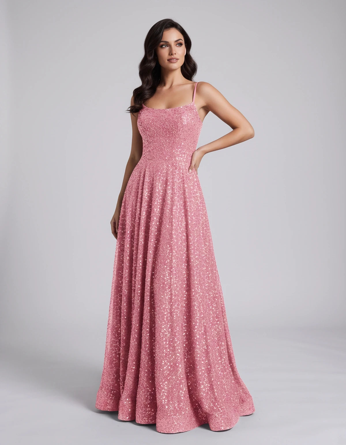 Castellane Maxi Dress — Pink | SKU: SD-84581-pink-2,SD-84581-pink-4,SD-84581-pink-6,SD-84581-pink-8,SD-84581-pink-10,SD-84581-pink-12,SD-84581-pink-14,SD-84581-pink-16,SD-84581-pink-16W,SD-84581-pink-18W,SD-84581-pink-20W,SD-84581-pink-22W