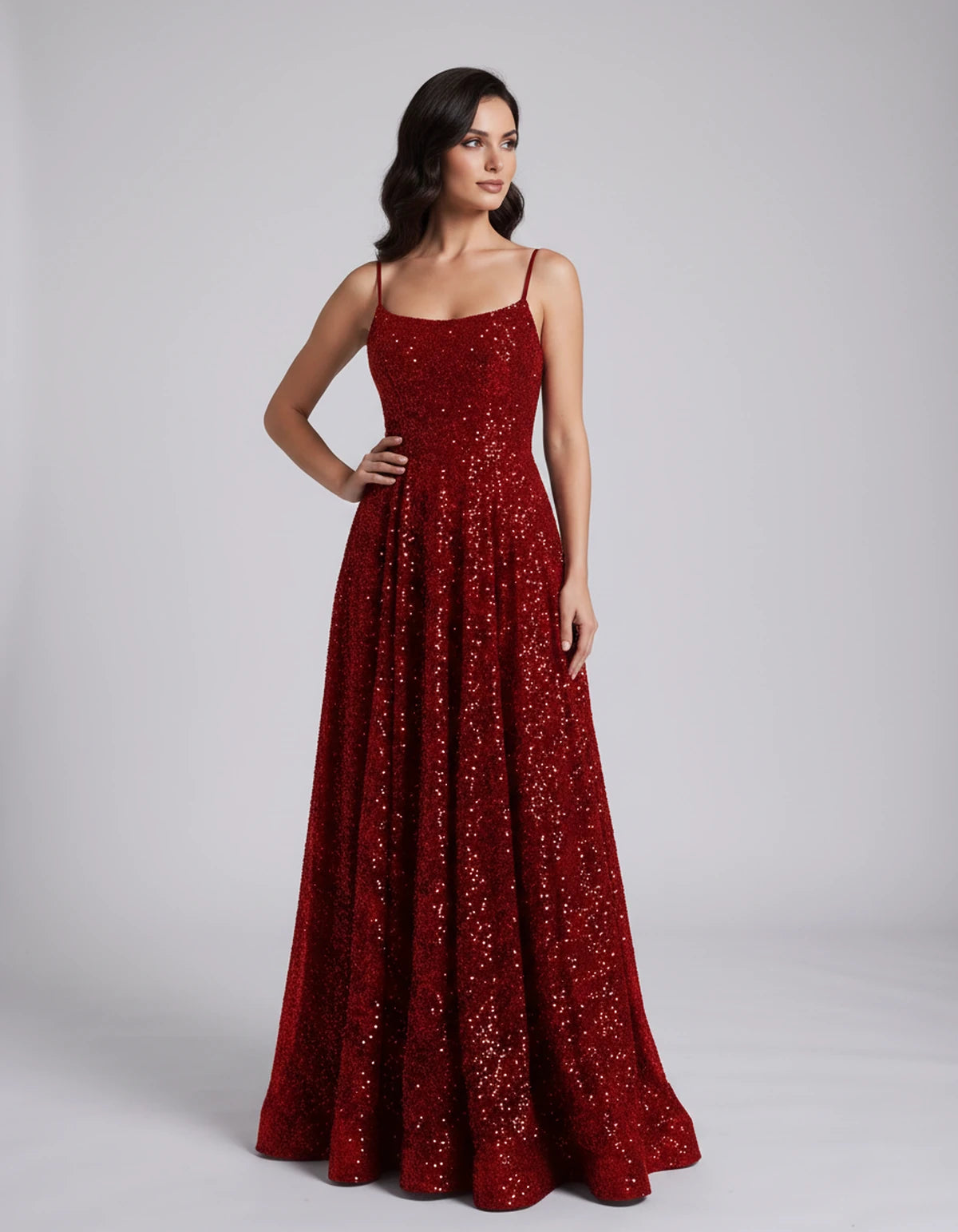Castellane Maxi Dress — Red | SKU: SD-84581-red-2,SD-84581-red-4,SD-84581-red-6,SD-84581-red-8,SD-84581-red-10,SD-84581-red-12,SD-84581-red-14,SD-84581-red-16,SD-84581-red-16W,SD-84581-red-18W,SD-84581-red-20W,SD-84581-red-22W
