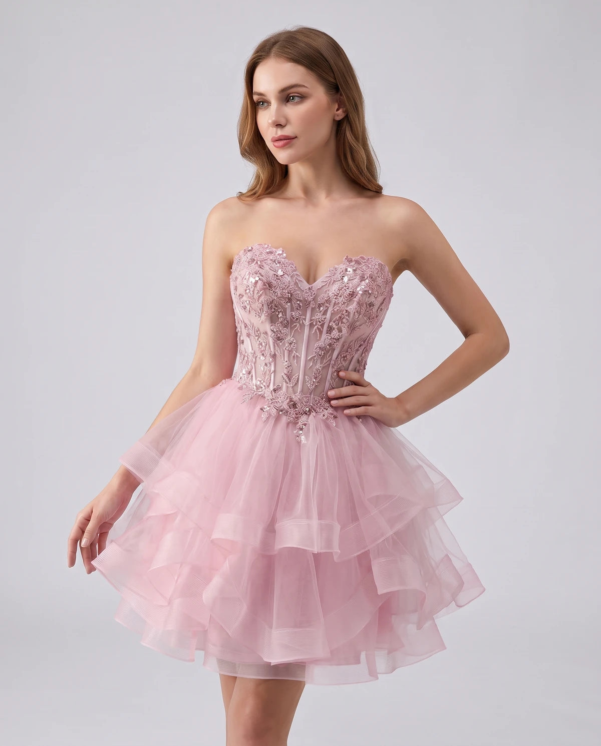 Cerelia Midi Dresses — Dusty Rose