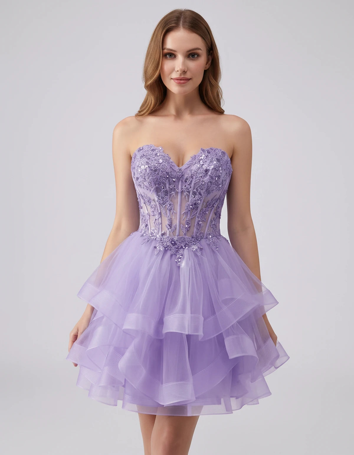 Cerelia Midi Dresses — Lilac | SKU: SD-73258-lilac-2,SD-73258-lilac-4,SD-73258-lilac-6,SD-73258-lilac-8,SD-73258-lilac-10,SD-73258-lilac-12,SD-73258-lilac-14,SD-73258-lilac-14W,SD-73258-lilac-16,SD-73258-lilac-16W,SD-73258-lilac-18W,SD-73258-lilac-20W