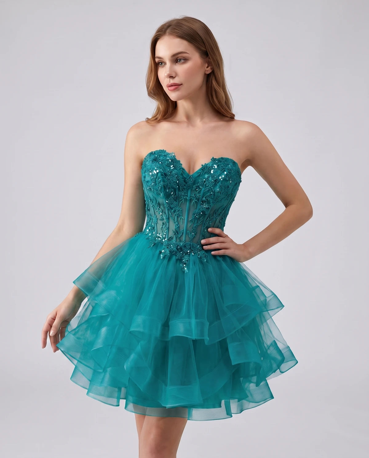 Cerelia Midi Dresses — Peacock