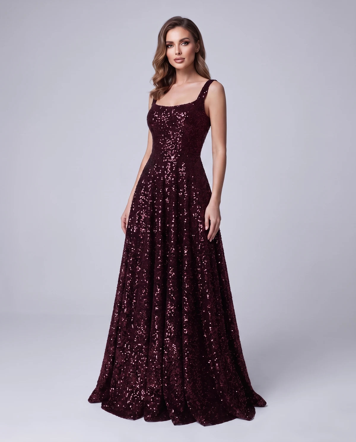 Cerise Maxi Dress — Burgundy