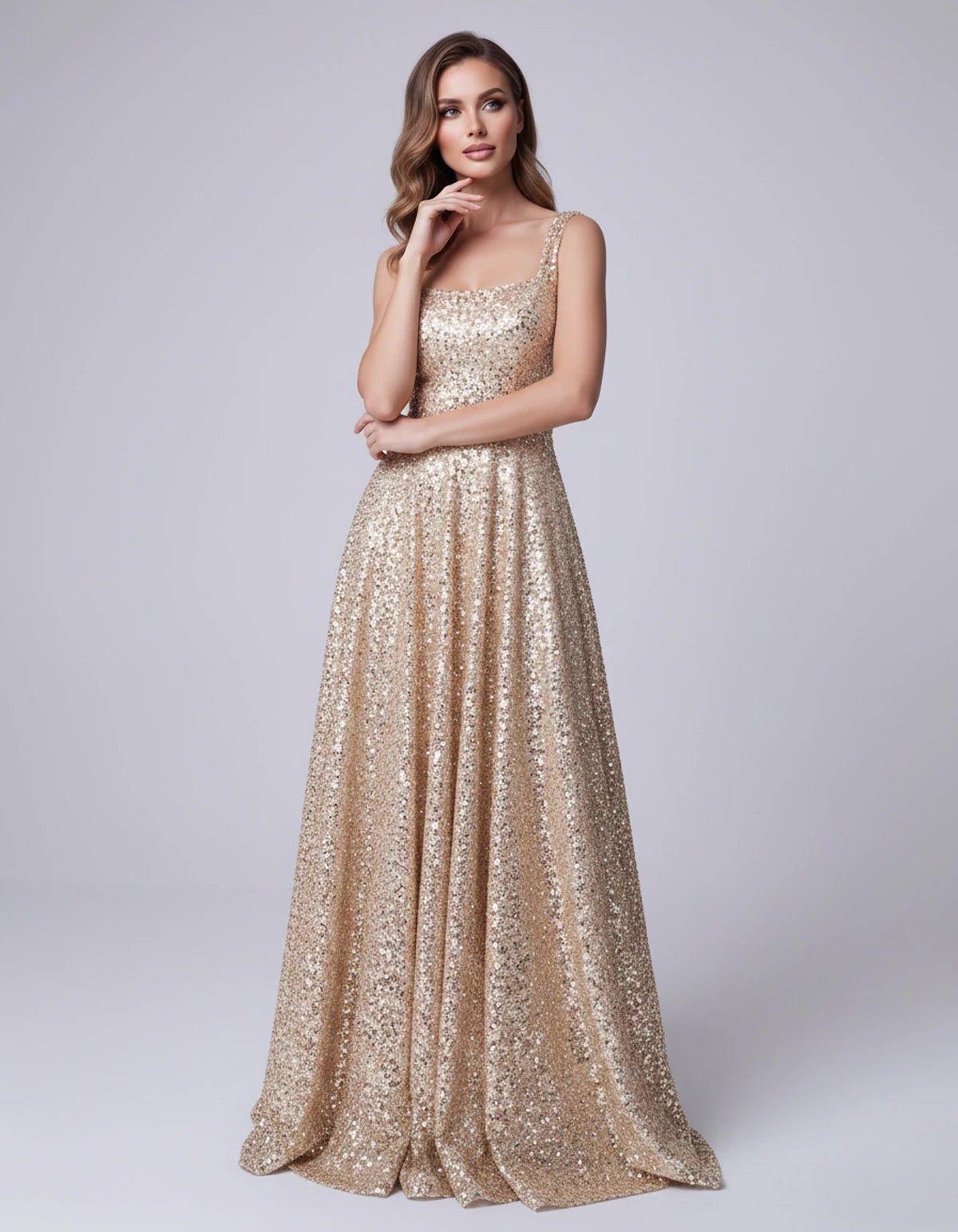 Cerise Maxi Dress — Champagne | SKU: SD-37869-champagne-2,SD-37869-champagne-4,SD-37869-champagne-6,SD-37869-champagne-8,SD-37869-champagne-10,SD-37869-champagne-12,SD-37869-champagne-14,SD-37869-champagne-16,SD-37869-champagne-16W,SD-37869-champagne-18W,SD-37869-champagne-20W
