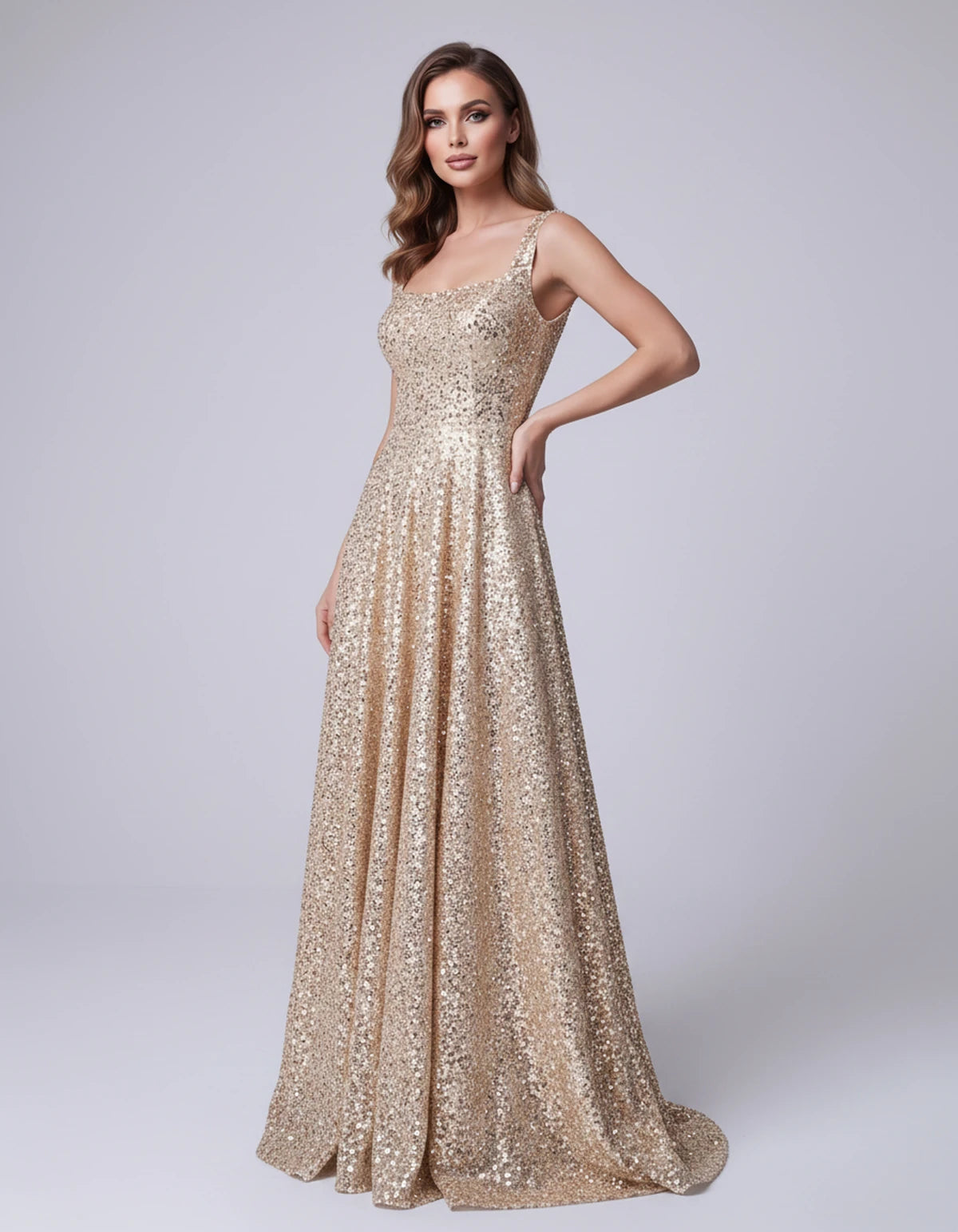 Cerise Maxi Dress — Champagne | SKU: SD-37869-champagne-2,SD-37869-champagne-4,SD-37869-champagne-6,SD-37869-champagne-8,SD-37869-champagne-10,SD-37869-champagne-12,SD-37869-champagne-14,SD-37869-champagne-16,SD-37869-champagne-16W,SD-37869-champagne-18W,SD-37869-champagne-20W