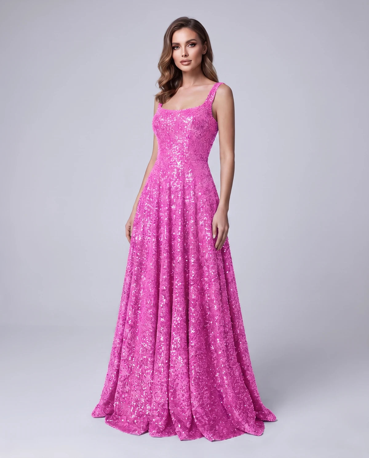 Cerise Maxi Dress — Fuchsia