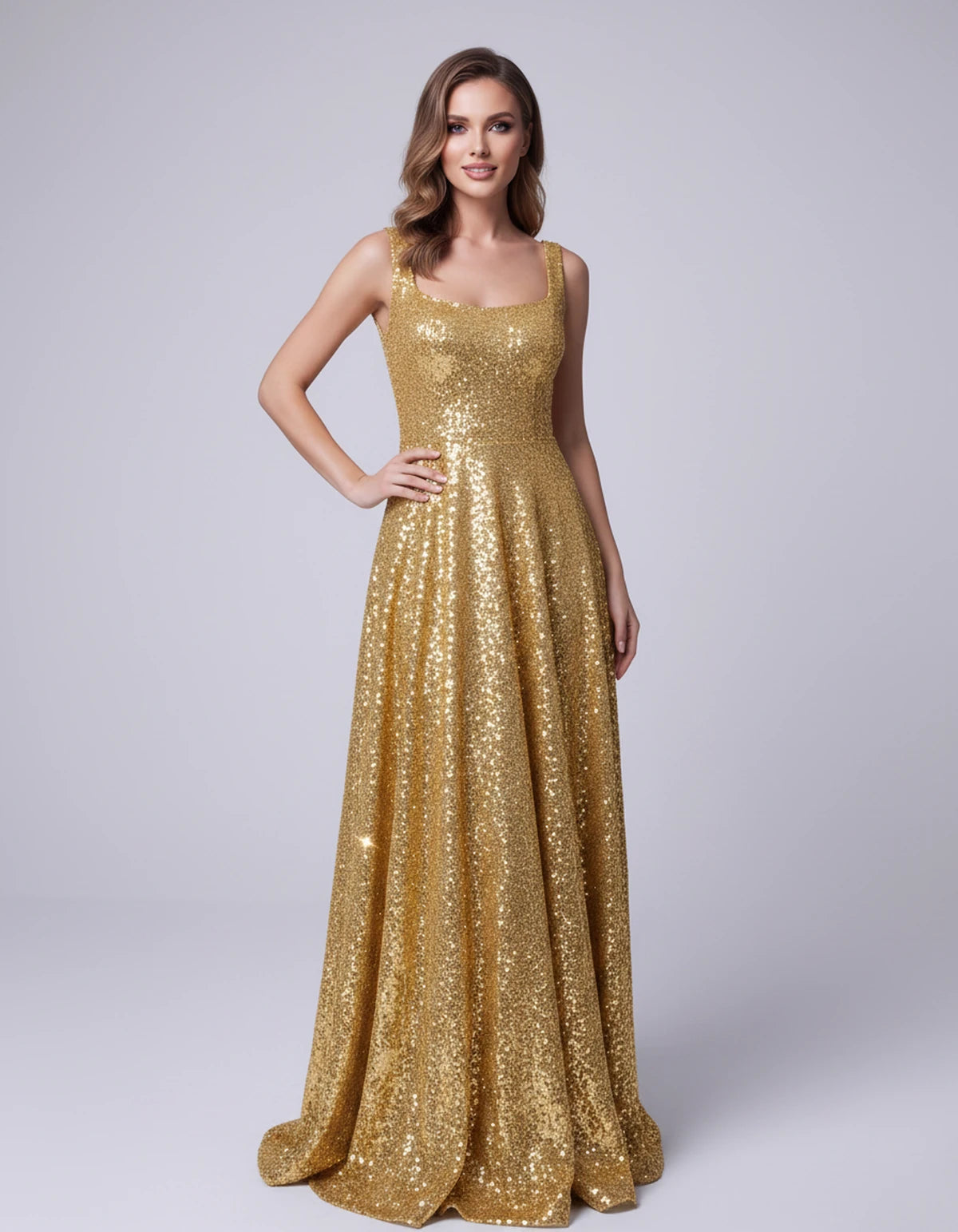 Cerise Maxi Dress — Gold | SKU: SD-37869-gold-2,SD-37869-gold-4,SD-37869-gold-6,SD-37869-gold-8,SD-37869-gold-10,SD-37869-gold-12,SD-37869-gold-14,SD-37869-gold-16,SD-37869-gold-16W,SD-37869-gold-18W,SD-37869-gold-20W
