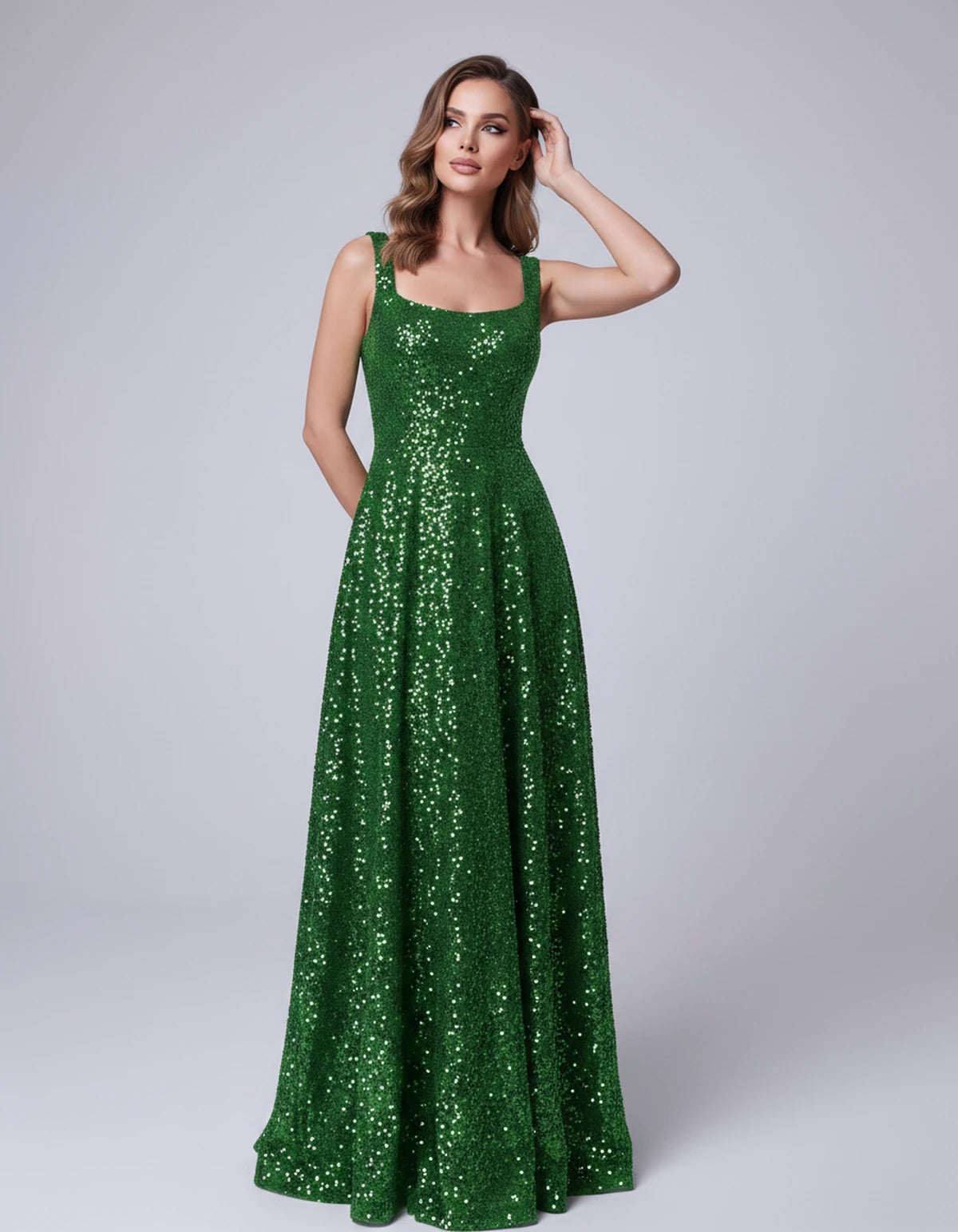 Cerise Maxi Dress — Green | SKU: SD-37869-green-2,SD-37869-green-4,SD-37869-green-6,SD-37869-green-8,SD-37869-green-10,SD-37869-green-12,SD-37869-green-14,SD-37869-green-16,SD-37869-green-16W,SD-37869-green-18W,SD-37869-green-20W