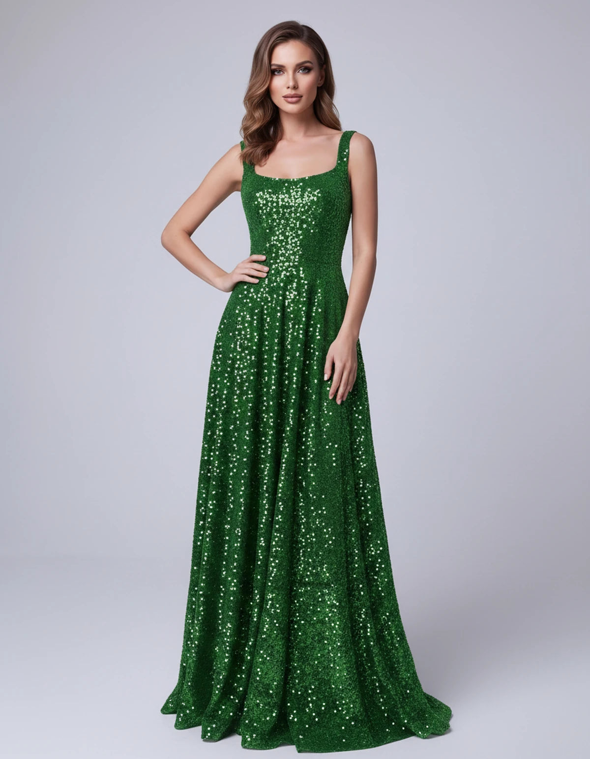 Cerise Maxi Dress — Green | SKU: SD-37869-green-2,SD-37869-green-4,SD-37869-green-6,SD-37869-green-8,SD-37869-green-10,SD-37869-green-12,SD-37869-green-14,SD-37869-green-16,SD-37869-green-16W,SD-37869-green-18W,SD-37869-green-20W