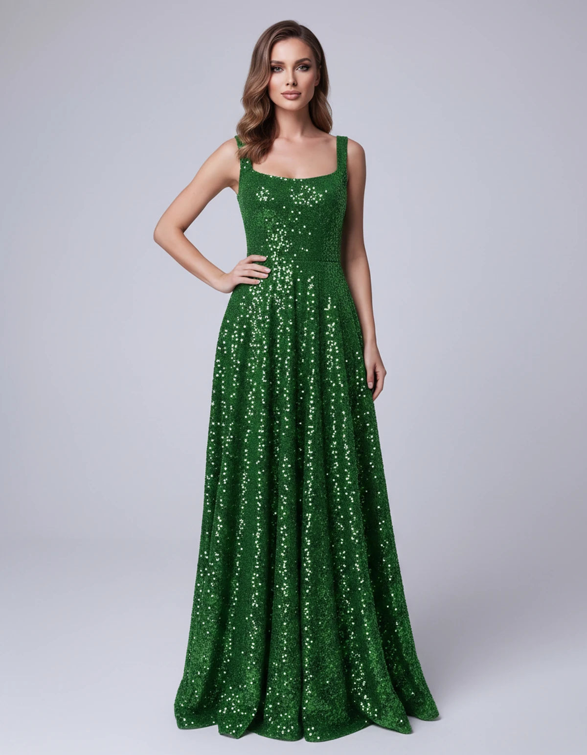 Cerise Maxi Dress — Green | SKU: SD-37869-green-2,SD-37869-green-4,SD-37869-green-6,SD-37869-green-8,SD-37869-green-10,SD-37869-green-12,SD-37869-green-14,SD-37869-green-16,SD-37869-green-16W,SD-37869-green-18W,SD-37869-green-20W