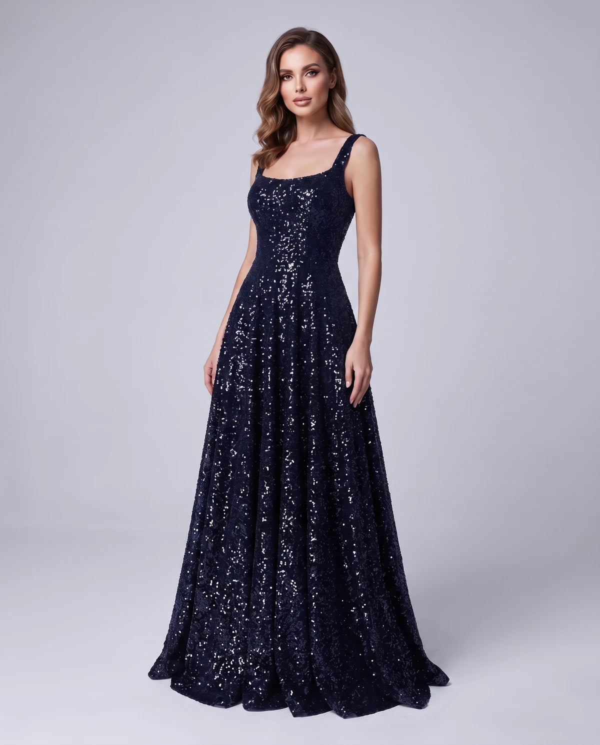 Cerise Maxi Dress — Navy Blue