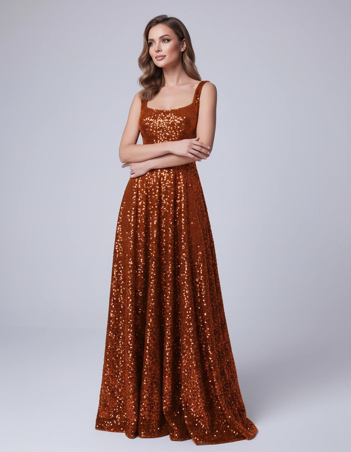 Cerise Maxi Dress — Orange | SKU: SD-37869-orange-2,SD-37869-orange-4,SD-37869-orange-6,SD-37869-orange-8,SD-37869-orange-10,SD-37869-orange-12,SD-37869-orange-14,SD-37869-orange-16,SD-37869-orange-16W,SD-37869-orange-18W,SD-37869-orange-20W