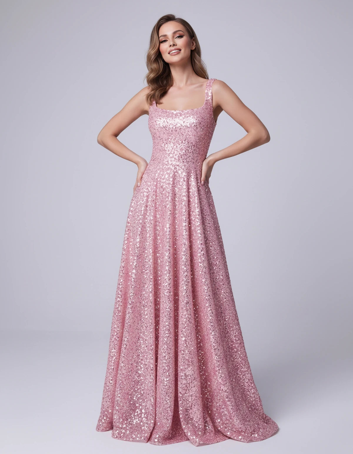 Cerise Maxi Dress — Pink | SKU: SD-37869-pink-2,SD-37869-pink-4,SD-37869-pink-6,SD-37869-pink-8,SD-37869-pink-10,SD-37869-pink-12,SD-37869-pink-14,SD-37869-pink-16,SD-37869-pink-16W,SD-37869-pink-18W,SD-37869-pink-20W