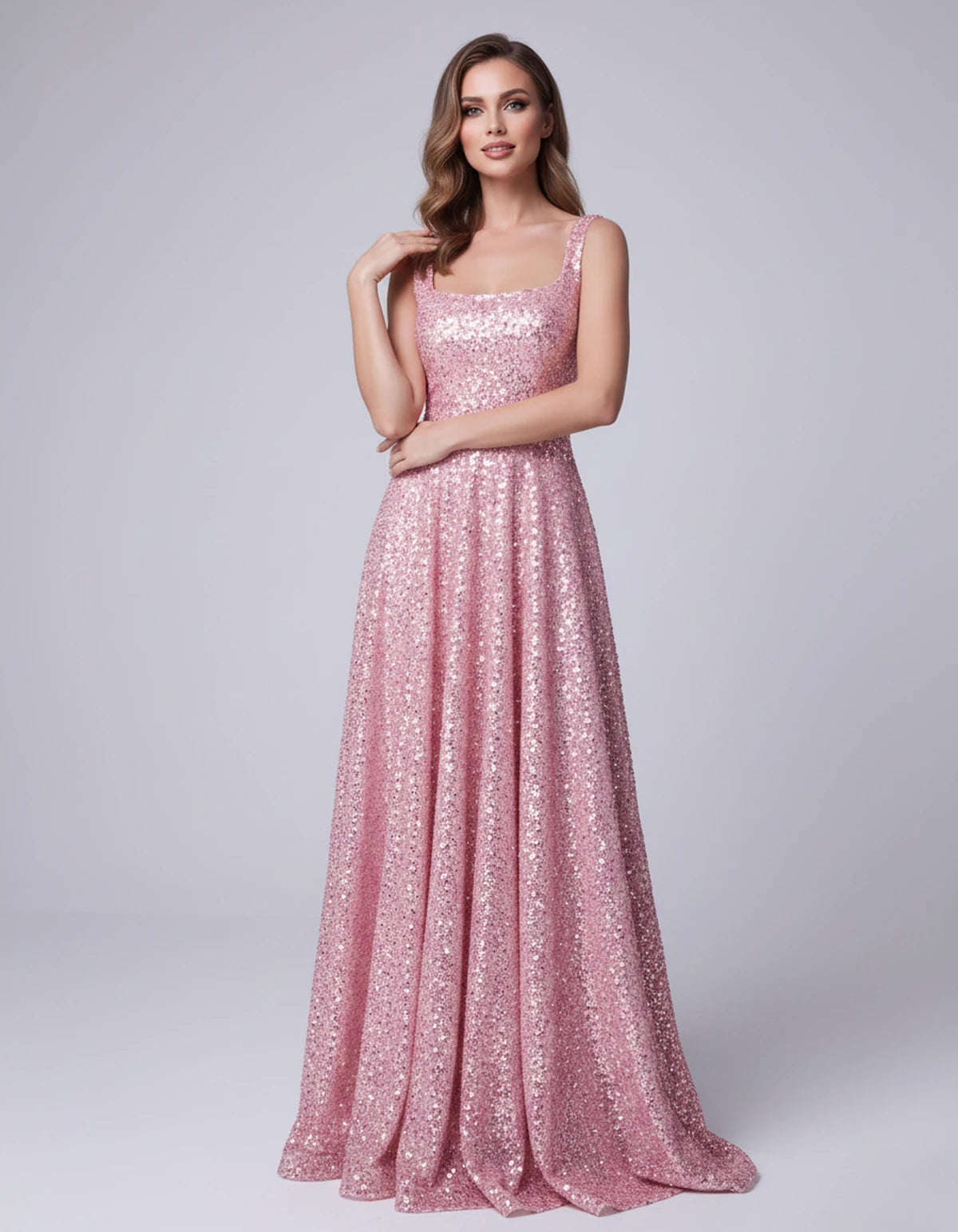 Cerise Maxi Dress — Pink | SKU: SD-37869-pink-2,SD-37869-pink-4,SD-37869-pink-6,SD-37869-pink-8,SD-37869-pink-10,SD-37869-pink-12,SD-37869-pink-14,SD-37869-pink-16,SD-37869-pink-16W,SD-37869-pink-18W,SD-37869-pink-20W