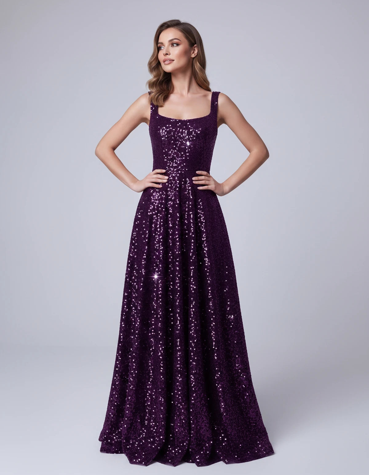 Cerise Maxi Dress — Plum | SKU: SD-37869-plum-2,SD-37869-plum-4,SD-37869-plum-6,SD-37869-plum-8,SD-37869-plum-10,SD-37869-plum-12,SD-37869-plum-14,SD-37869-plum-16,SD-37869-plum-16W,SD-37869-plum-18W,SD-37869-plum-20W