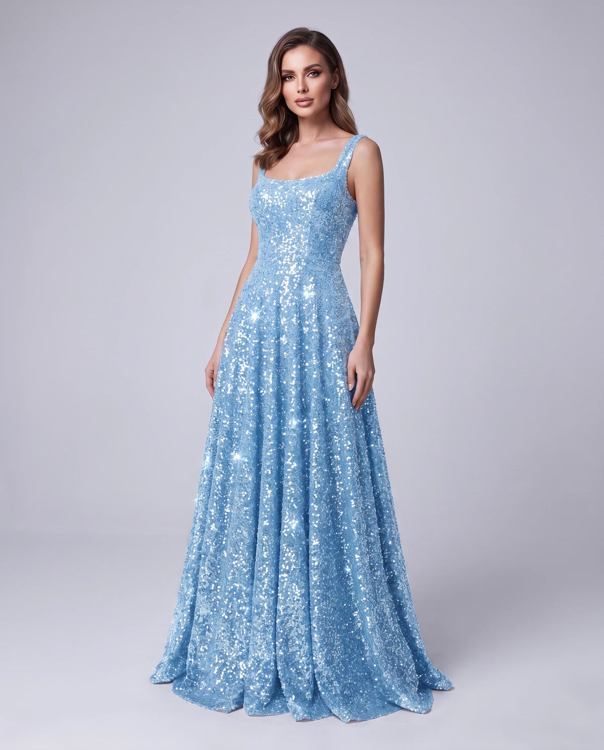 Cerise Maxi Dress — Sky Blue