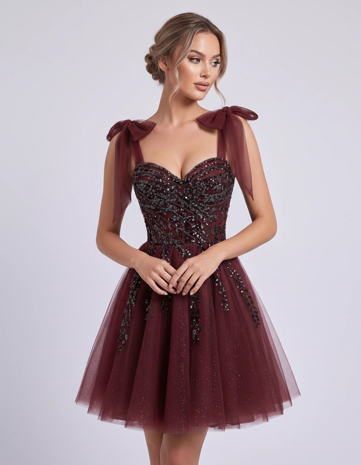 Coralie Midi Dresses — Burgundy | SKU: SD-67209-burgundy-2,SD-67209-burgundy-4,SD-67209-burgundy-6,SD-67209-burgundy-8,SD-67209-burgundy-10,SD-67209-burgundy-12,SD-67209-burgundy-14,SD-67209-burgundy-14W,SD-67209-burgundy-16,SD-67209-burgundy-16W,SD-67209-burgundy-18W,SD-67209-burgundy-20W