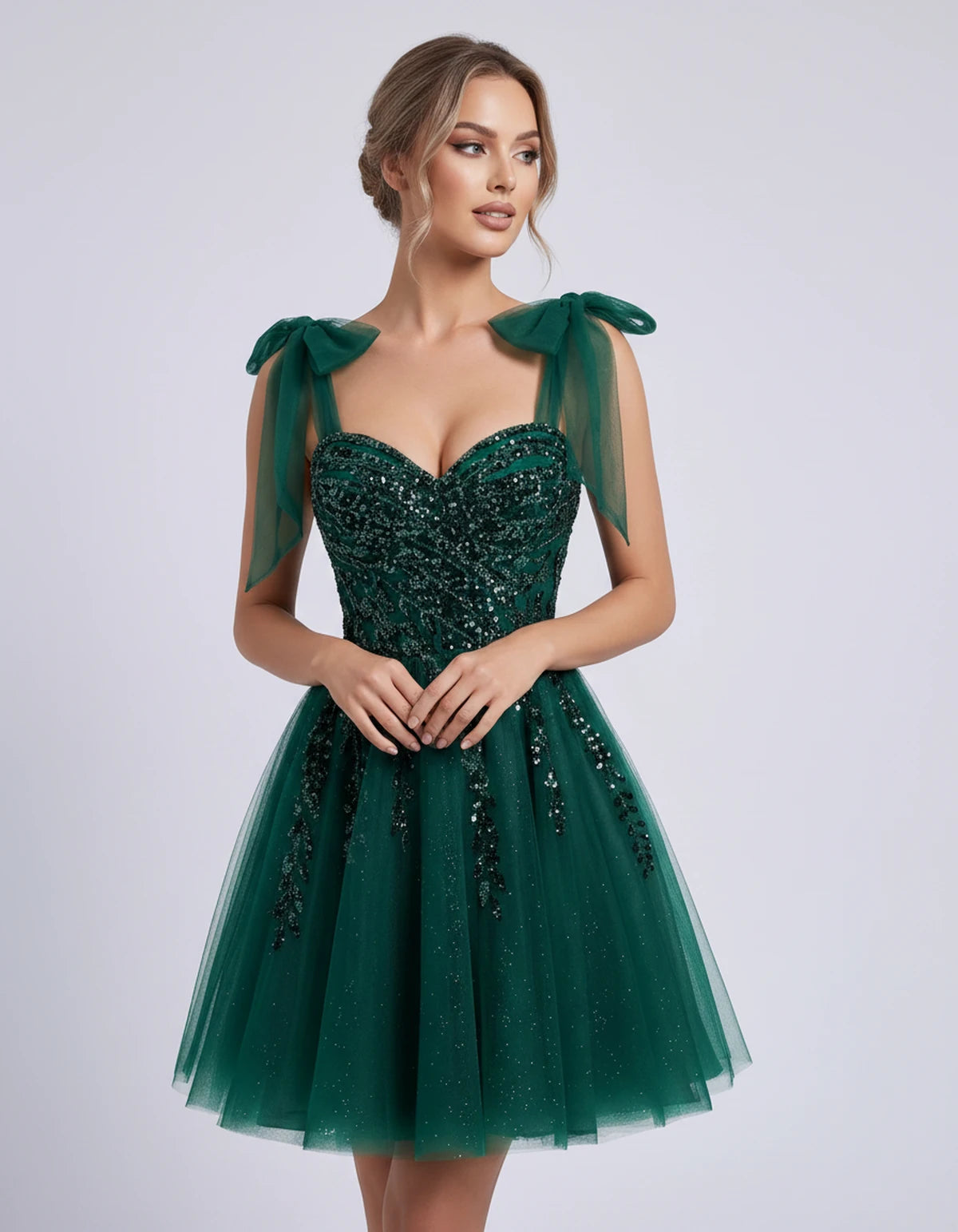 Coralie Midi Dresses — Emerald Green | SKU: SD-67209-emeraldgreen-2,SD-67209-emeraldgreen-4,SD-67209-emeraldgreen-6,SD-67209-emeraldgreen-8,SD-67209-emeraldgreen-10,SD-67209-emeraldgreen-12,SD-67209-emeraldgreen-14,SD-67209-emeraldgreen-14W,SD-67209-emeraldgreen-16,SD-67209-emeraldgreen-16W,SD-67209-emeraldgreen-18W,SD-67209-emeraldgreen-20W