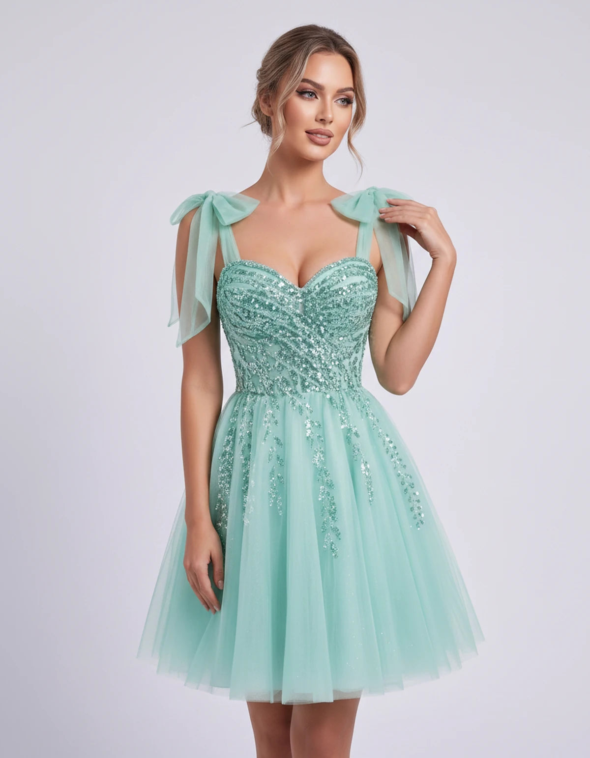Coralie Midi Dresses — Ice Blue | SKU: SD-67209-iceblue-2,SD-67209-iceblue-4,SD-67209-iceblue-6,SD-67209-iceblue-8,SD-67209-iceblue-10,SD-67209-iceblue-12,SD-67209-iceblue-14,SD-67209-iceblue-14W,SD-67209-iceblue-16,SD-67209-iceblue-16W,SD-67209-iceblue-18W,SD-67209-iceblue-20W