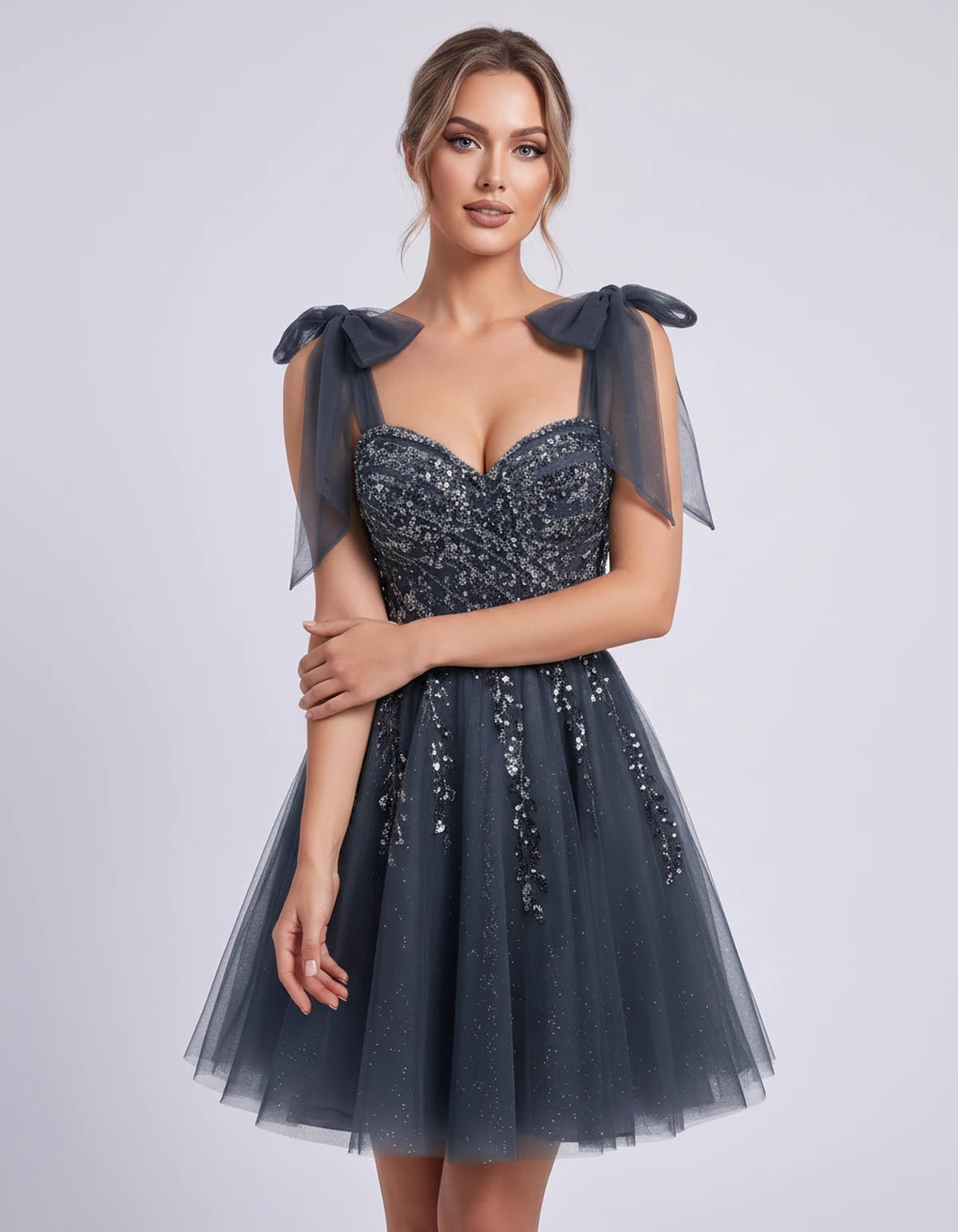 Coralie Midi Dresses — Navy | SKU: SD-67209-navy-2,SD-67209-navy-4,SD-67209-navy-6,SD-67209-navy-8,SD-67209-navy-10,SD-67209-navy-12,SD-67209-navy-14,SD-67209-navy-14W,SD-67209-navy-16,SD-67209-navy-16W,SD-67209-navy-18W,SD-67209-navy-20W