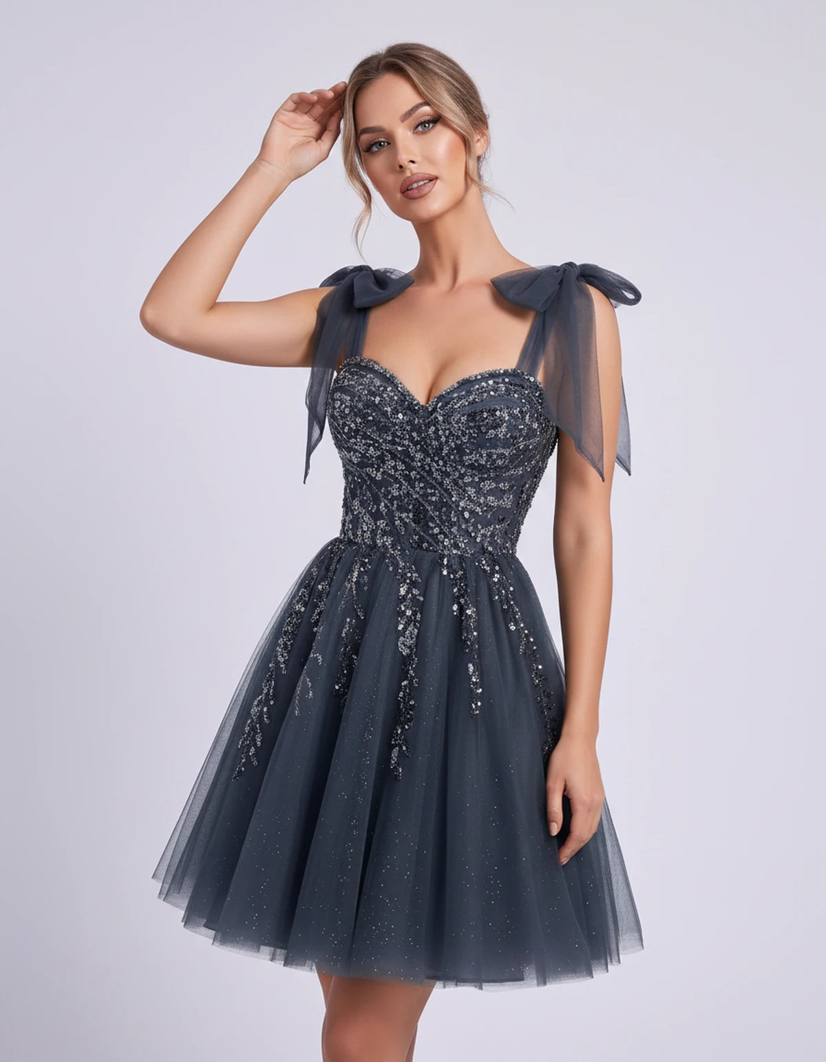 Coralie Midi Dresses — Navy | SKU: SD-67209-navy-2,SD-67209-navy-4,SD-67209-navy-6,SD-67209-navy-8,SD-67209-navy-10,SD-67209-navy-12,SD-67209-navy-14,SD-67209-navy-14W,SD-67209-navy-16,SD-67209-navy-16W,SD-67209-navy-18W,SD-67209-navy-20W