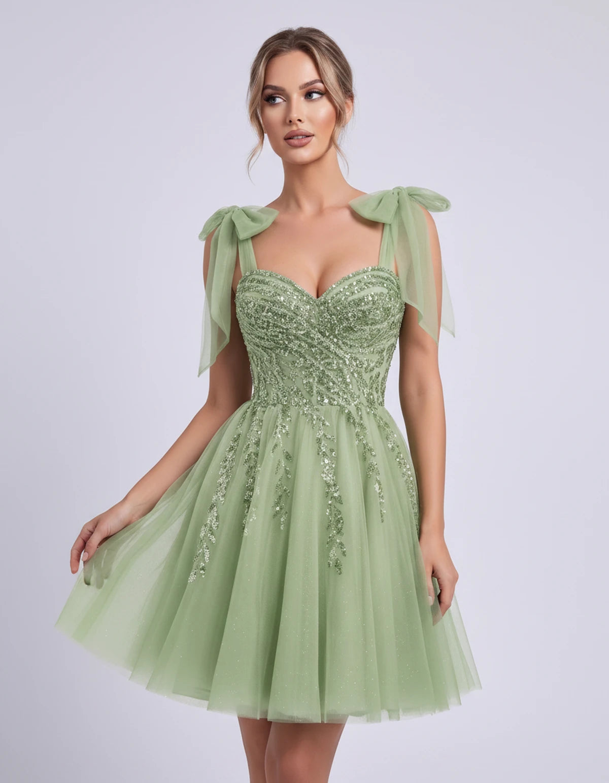 Coralie Midi Dresses — Sage | SKU: SD-67209-sage-2,SD-67209-sage-4,SD-67209-sage-6,SD-67209-sage-8,SD-67209-sage-10,SD-67209-sage-12,SD-67209-sage-14,SD-67209-sage-14W,SD-67209-sage-16,SD-67209-sage-16W,SD-67209-sage-18W,SD-67209-sage-20W