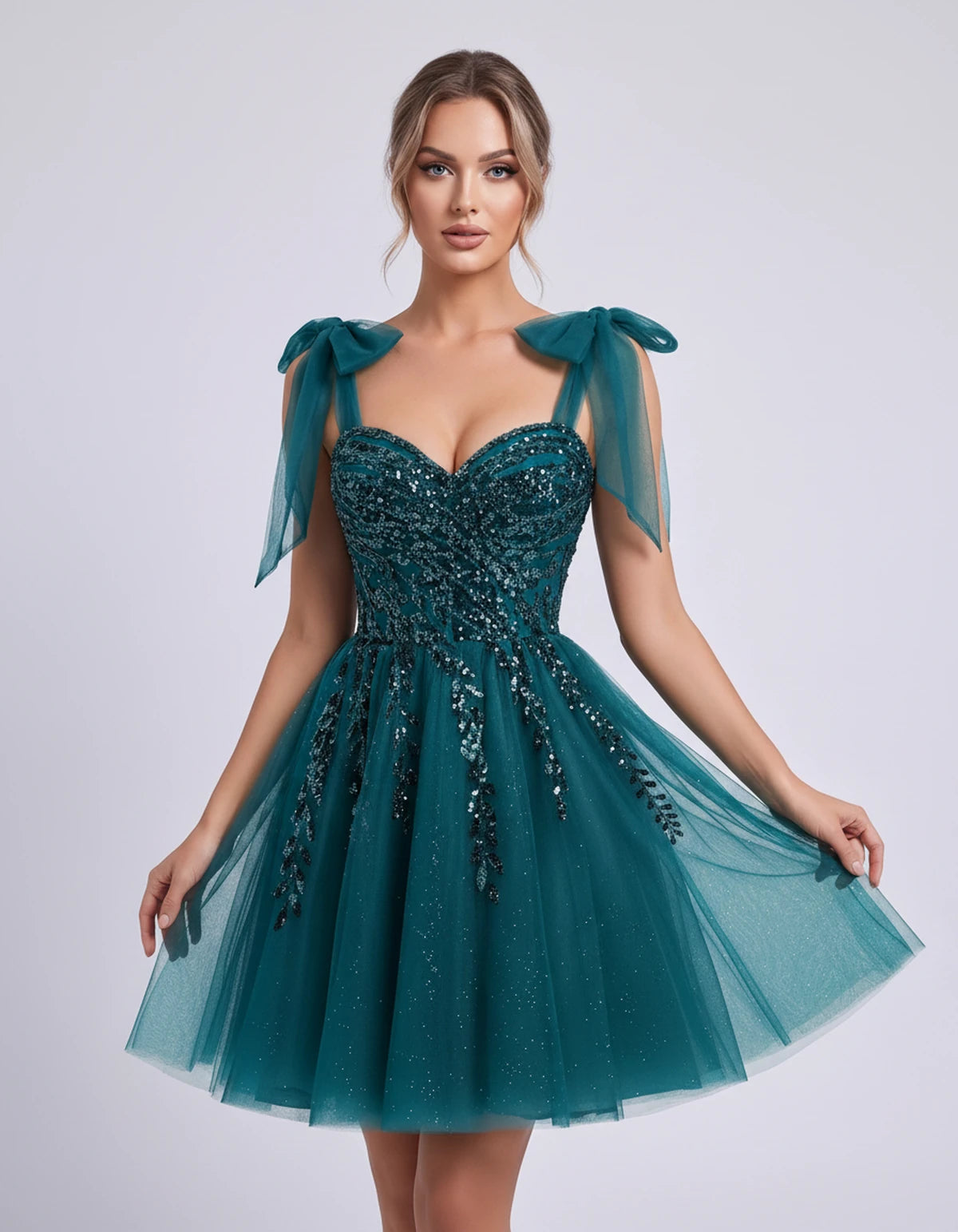 Coralie Midi Dresses — Teal | SKU: SD-67209-teal-2,SD-67209-teal-4,SD-67209-teal-6,SD-67209-teal-8,SD-67209-teal-10,SD-67209-teal-12,SD-67209-teal-14,SD-67209-teal-14W,SD-67209-teal-16,SD-67209-teal-16W,SD-67209-teal-18W,SD-67209-teal-20W