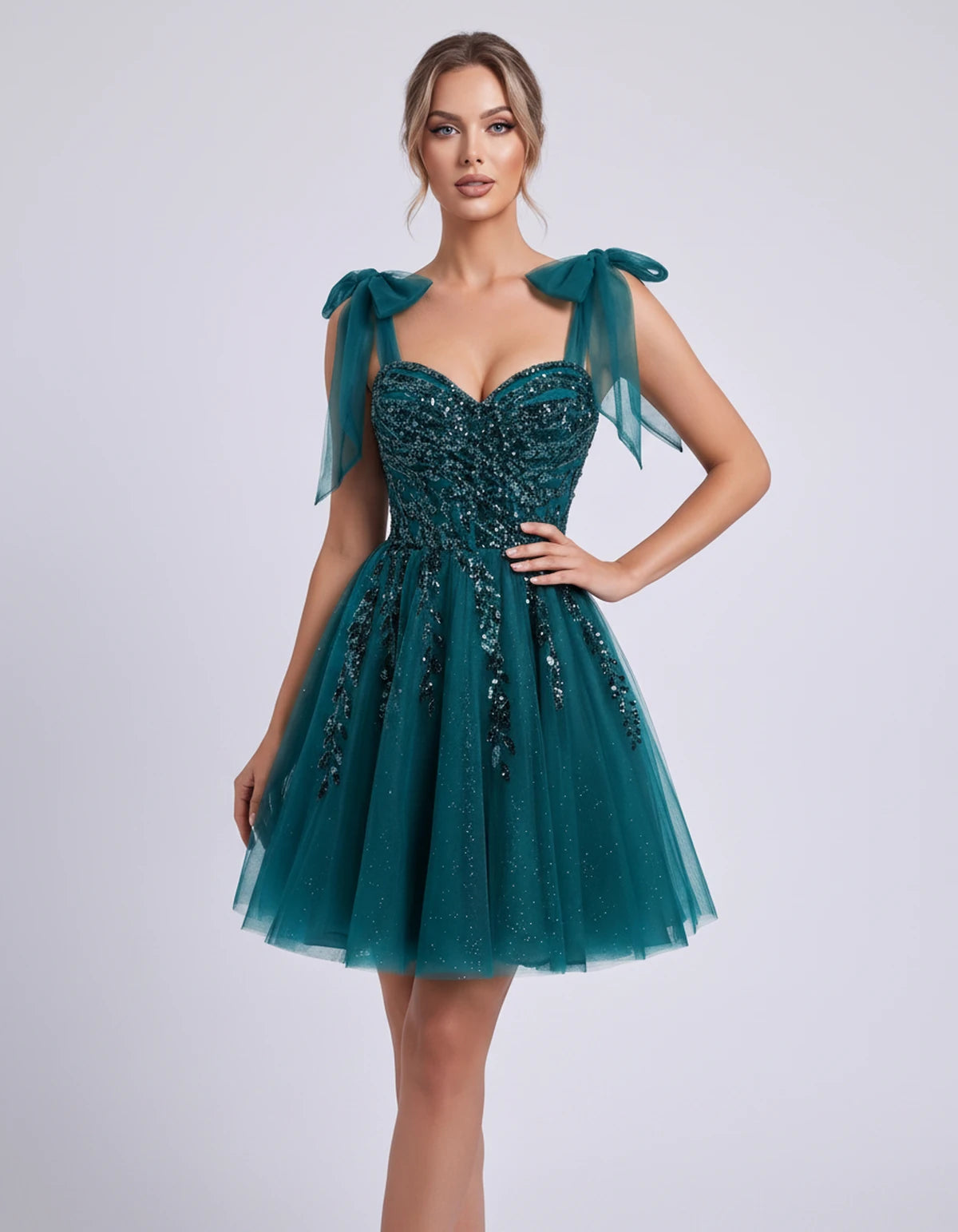 Coralie Midi Dresses — Teal | SKU: SD-67209-teal-2,SD-67209-teal-4,SD-67209-teal-6,SD-67209-teal-8,SD-67209-teal-10,SD-67209-teal-12,SD-67209-teal-14,SD-67209-teal-14W,SD-67209-teal-16,SD-67209-teal-16W,SD-67209-teal-18W,SD-67209-teal-20W