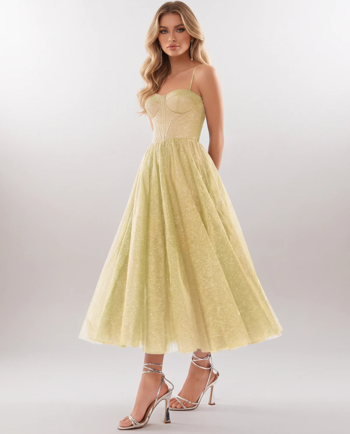 Filomena Midi Dresses — Yellow