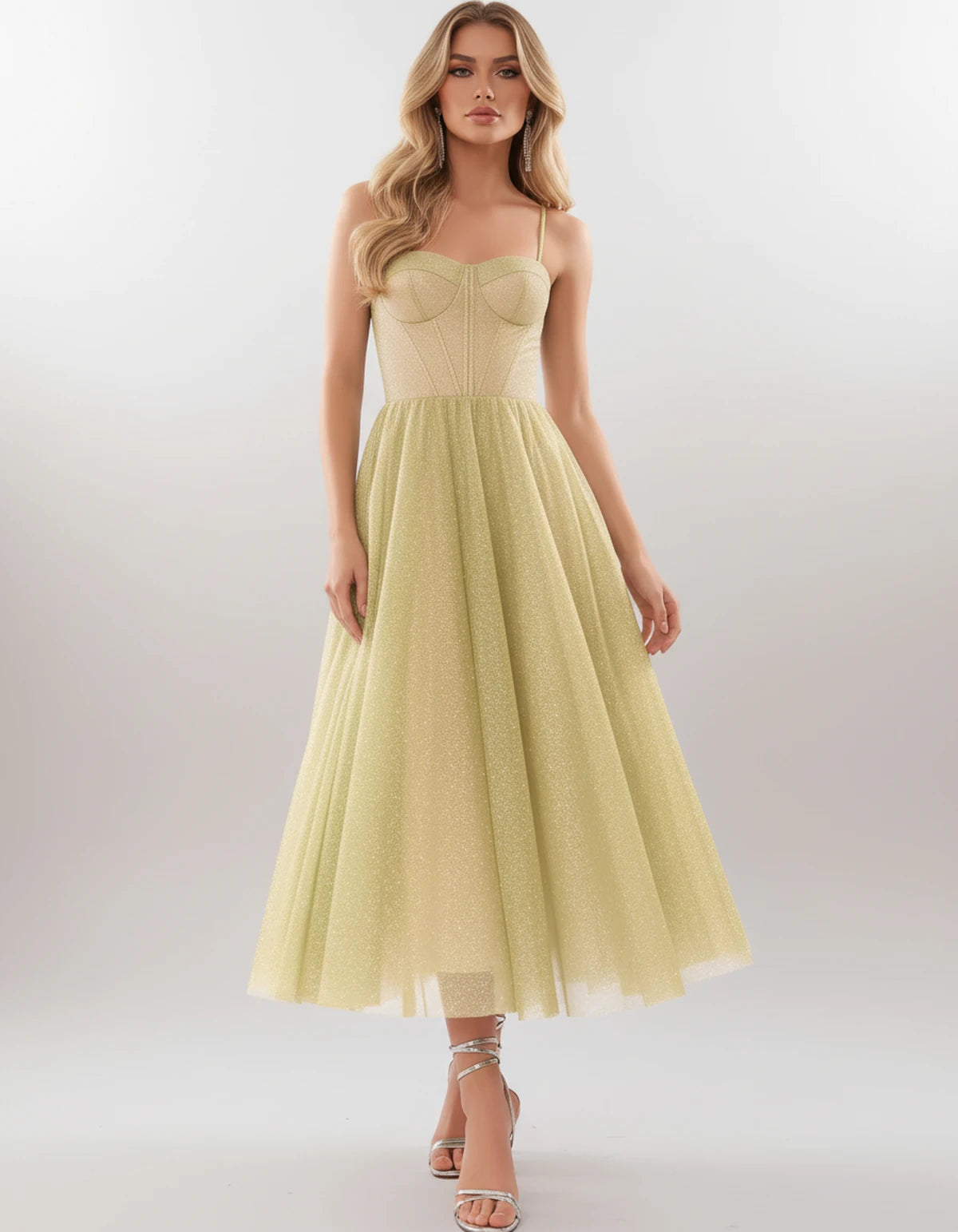 Filomena Midi Dresses — Yellow | SKU: SD-84441-yellow-2,SD-84441-yellow-4,SD-84441-yellow-6,SD-84441-yellow-8,SD-84441-yellow-10,SD-84441-yellow-12,SD-84441-yellow-14,SD-84441-yellow-16,SD-84441-yellow-16W,SD-84441-yellow-18W,SD-84441-yellow-20W,SD-84441-yellow-22W