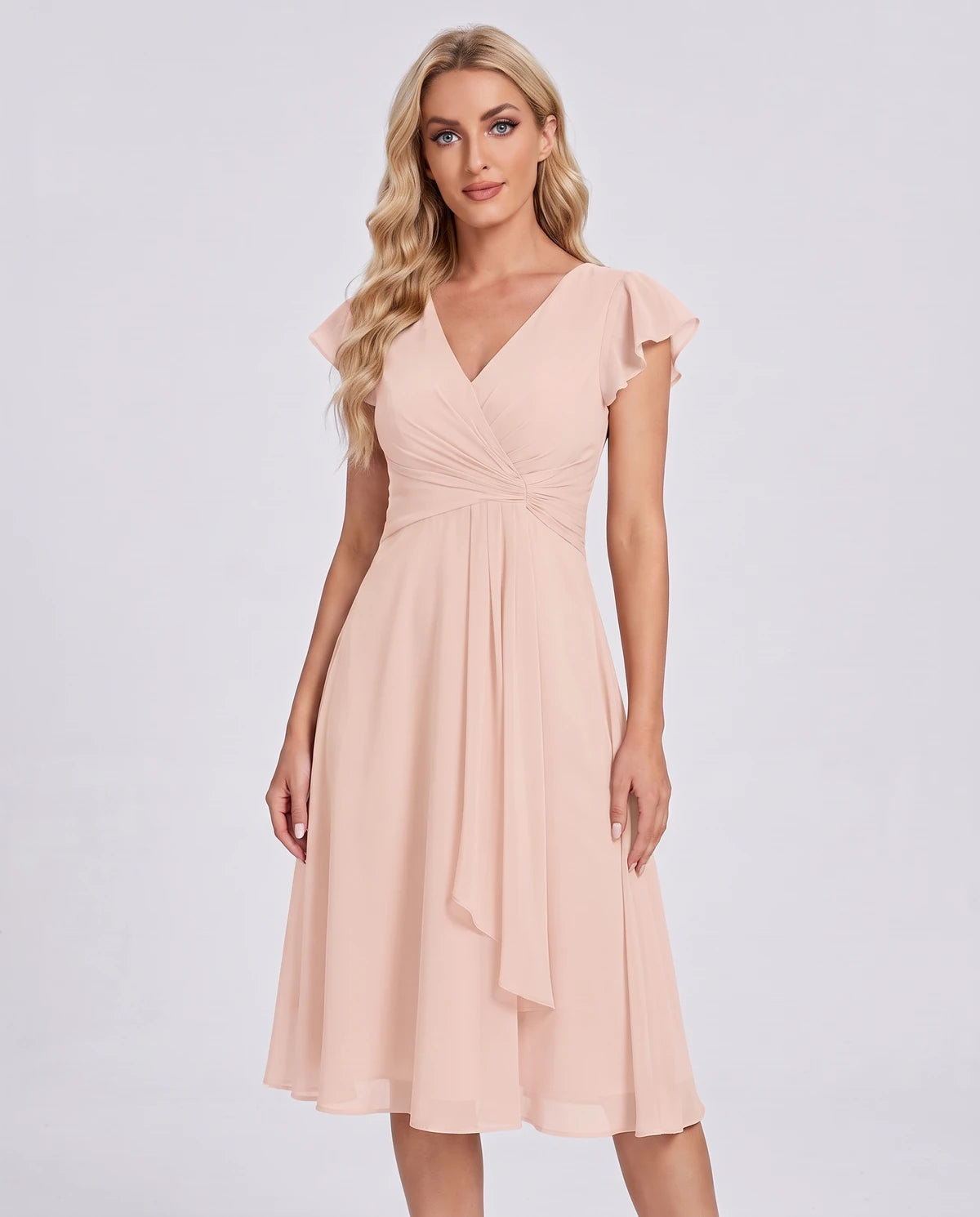 Fontanelle Midi Dresses — Blush