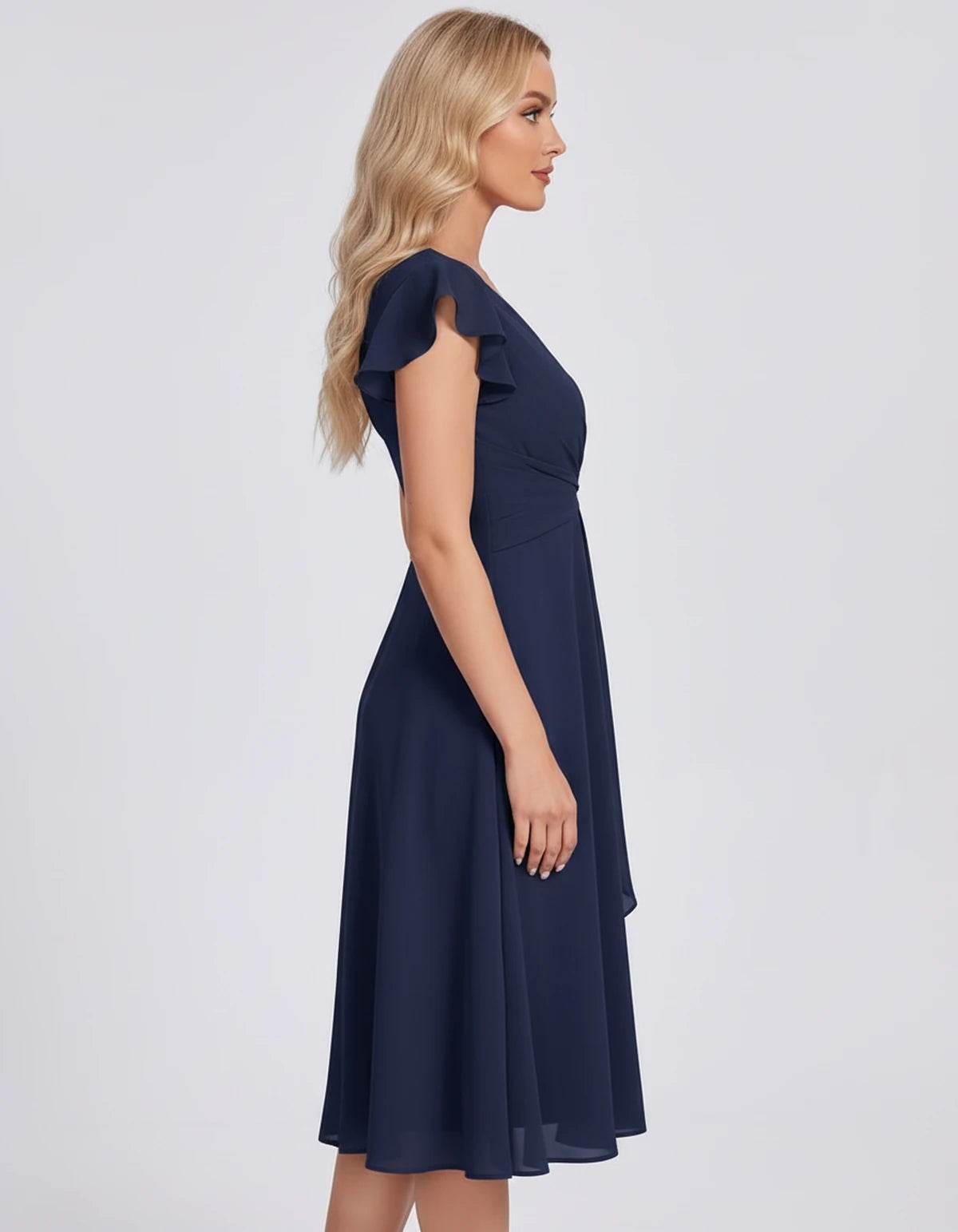 Fontanelle Midi Dresses — Navy | SKU: SD-32287-navy-2,SD-32287-navy-4,SD-32287-navy-6,SD-32287-navy-8,SD-32287-navy-10,SD-32287-navy-12,SD-32287-navy-14,SD-32287-navy-16,SD-32287-navy-16W,SD-32287-navy-18W,SD-32287-navy-20W,SD-32287-navy-22W