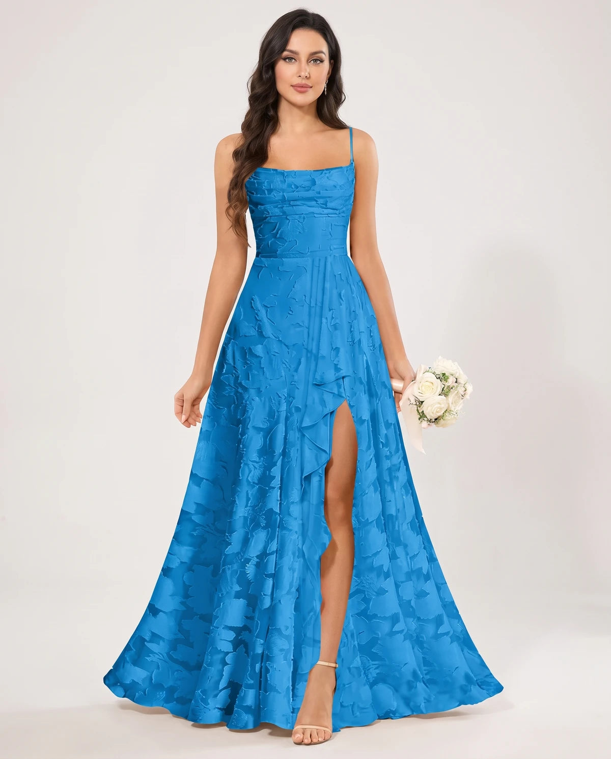 Freesia Maxi Dress — Blue