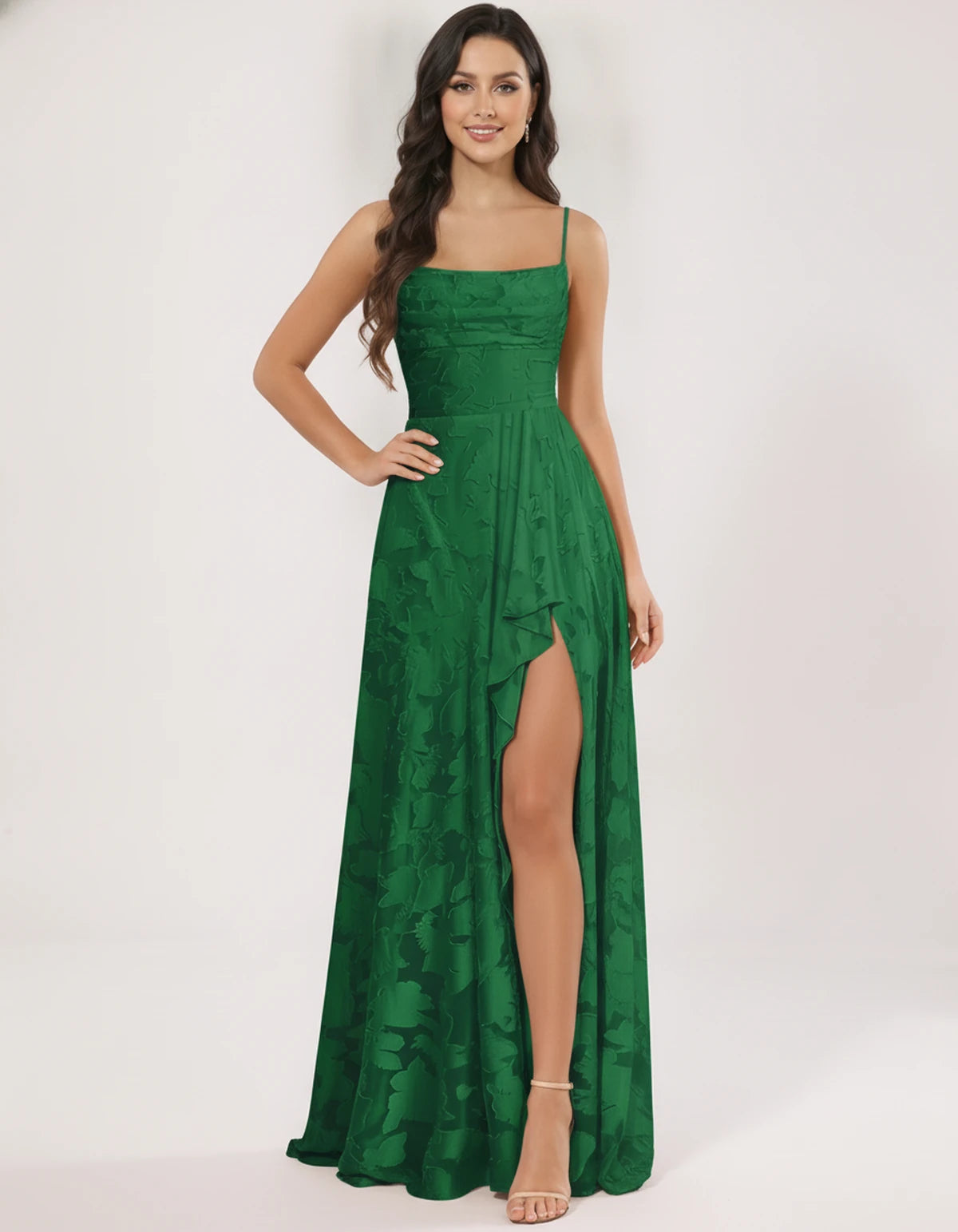 Freesia Maxi Dress — Emerald | SKU: SD-59435-emerald-2,SD-59435-emerald-4,SD-59435-emerald-6,SD-59435-emerald-8,SD-59435-emerald-10,SD-59435-emerald-12,SD-59435-emerald-14,SD-59435-emerald-16,SD-59435-emerald-16W,SD-59435-emerald-18W,SD-59435-emerald-20W
